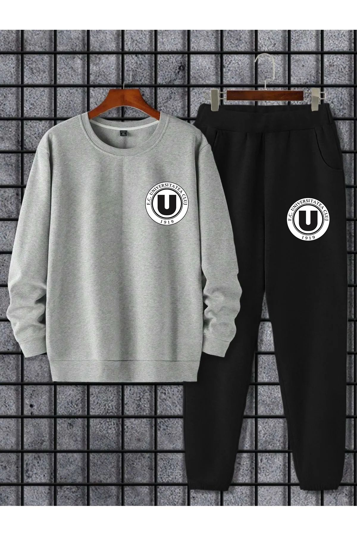 Pisa Art Set De Hanorace Și Pantaloni De Trening Combinat Din 2 Piese Universitatea Cluj Unisex - S