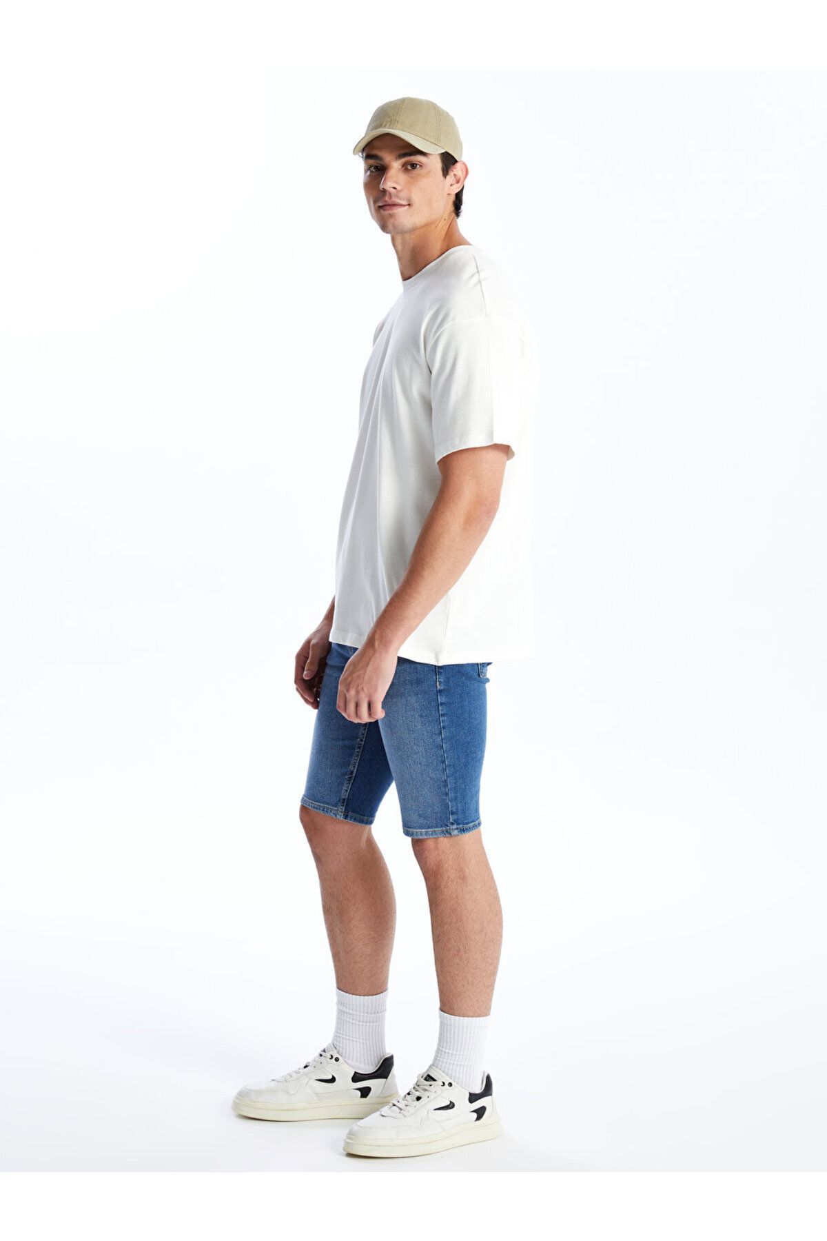 LC Waikiki-Men's Skinny Fit Jean Shorts 2