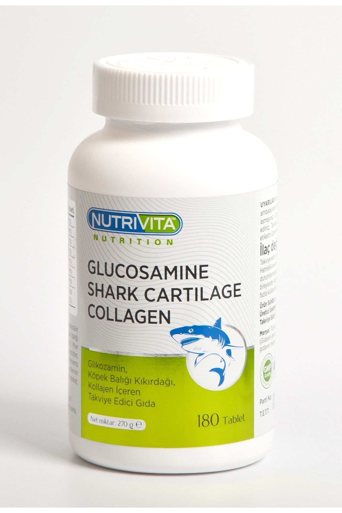 Nutrivita Nutrition 180 Tablet Glucosamine Shark Cartilage Collagen 05/2026