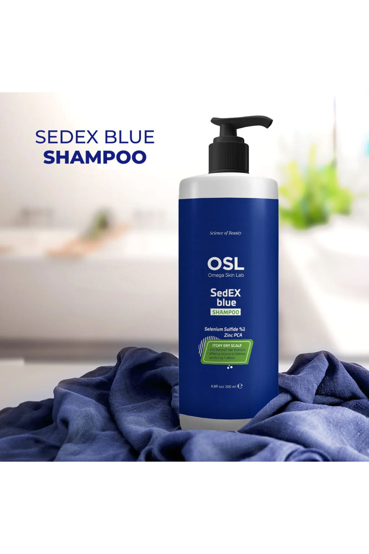 OSL Omega Skin Lab-Sedex Shampoo 200ml, Anti-Dandruff Treatment and Itching Relief for Healthy Scalp, 2