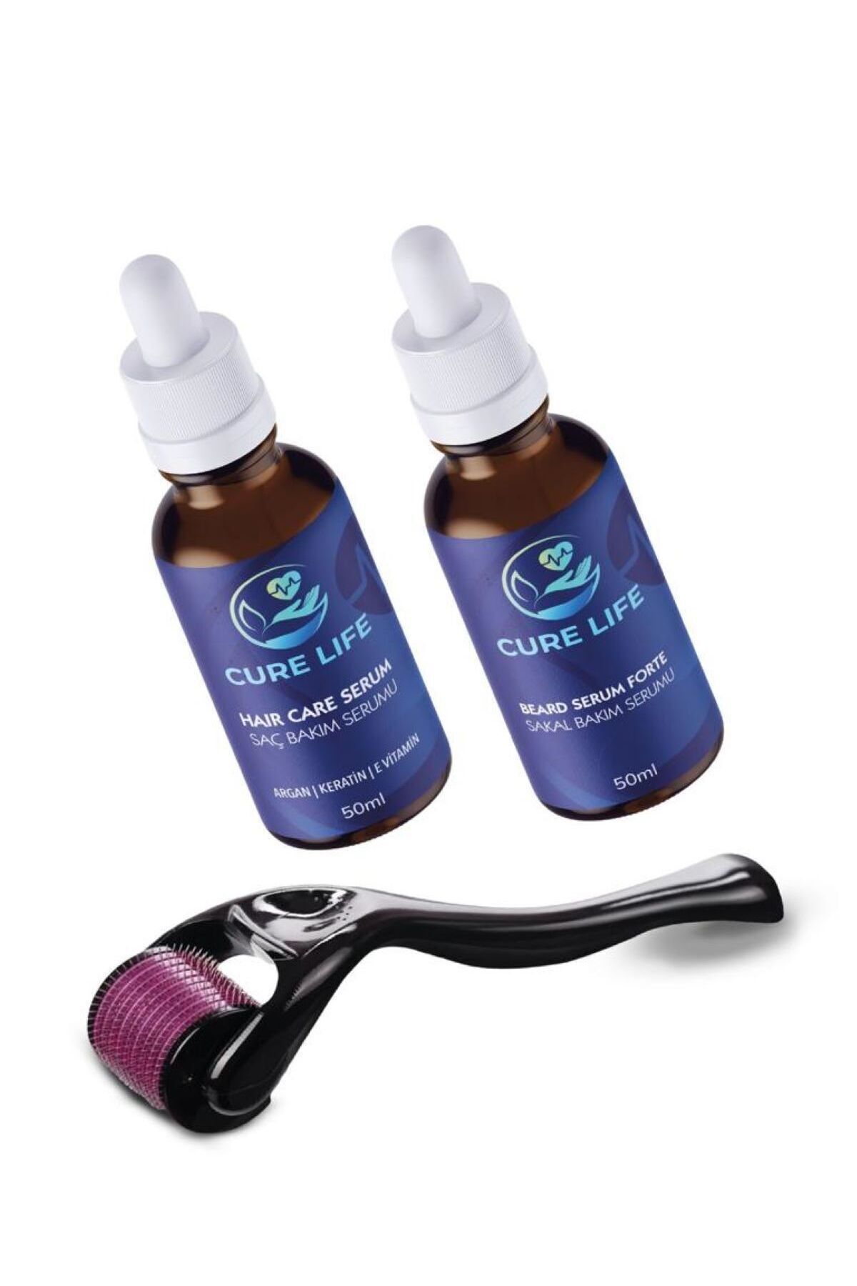 Saç Ve Sakal Çıkarıcı 2'li Serum Dermaroller Set 50ml — CURE023 — تصویر 2 از 2