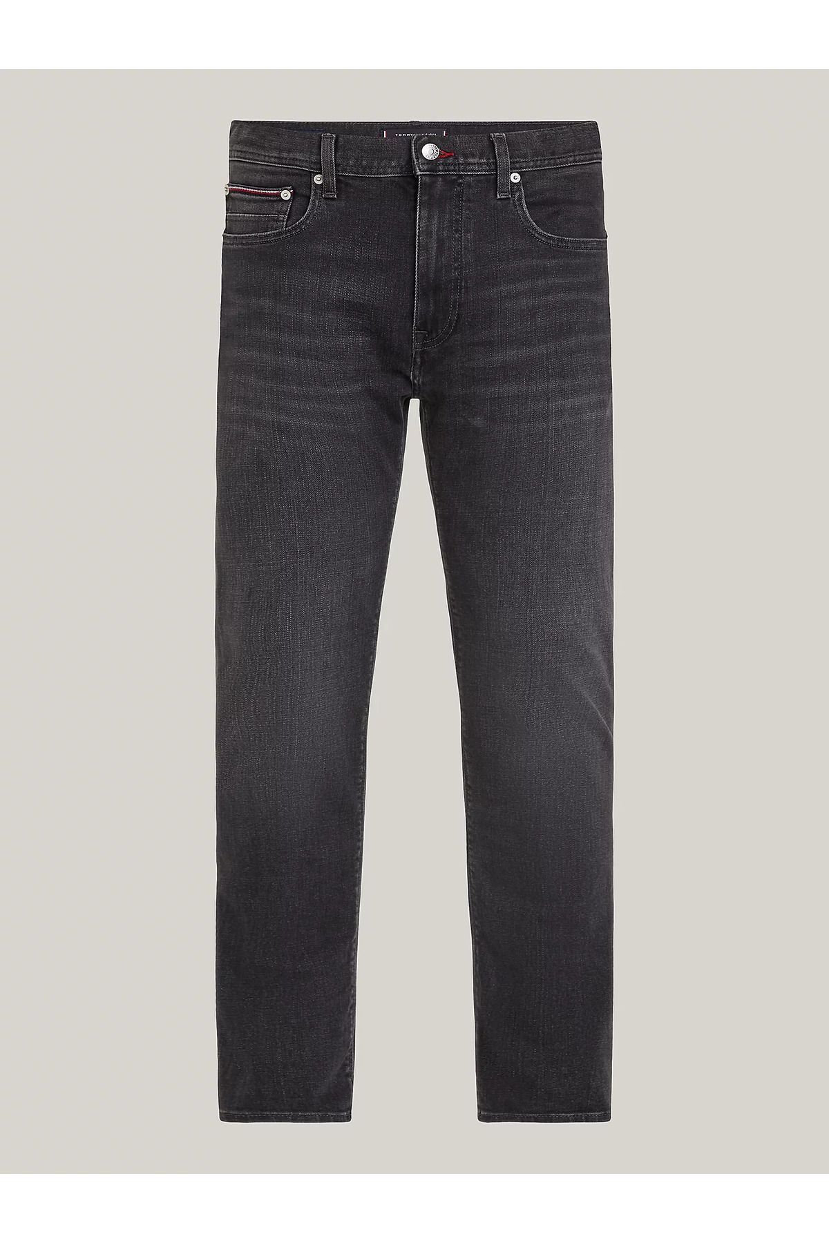 شلوار جین مردانه کمر معمولی پنبه 5 دکمه جیب مشکی MW0MW35719 1B4 Tommy Hilfiger