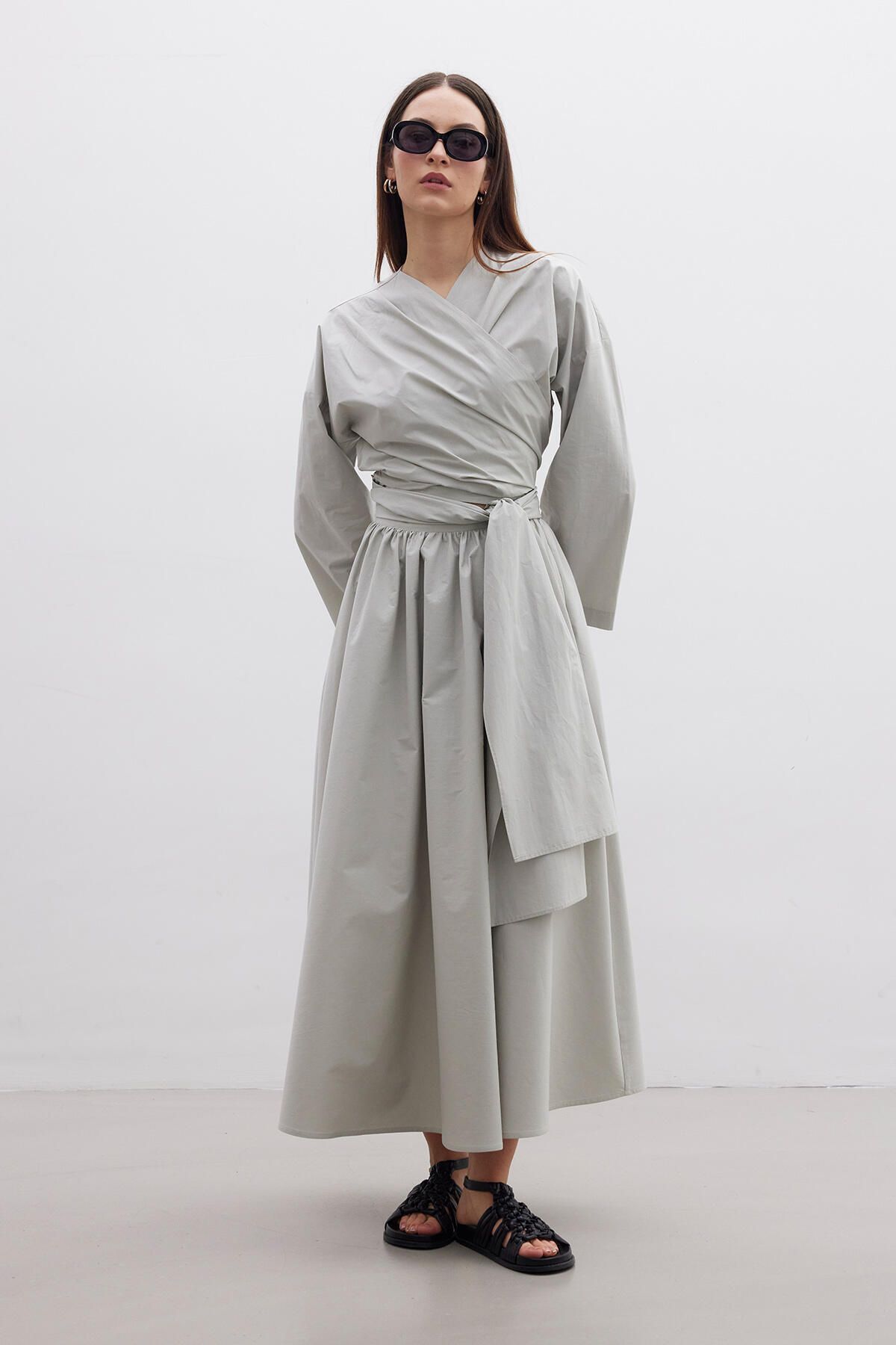 Manuka-Premium-Hemd im Kimono-Stil, Grün 4
