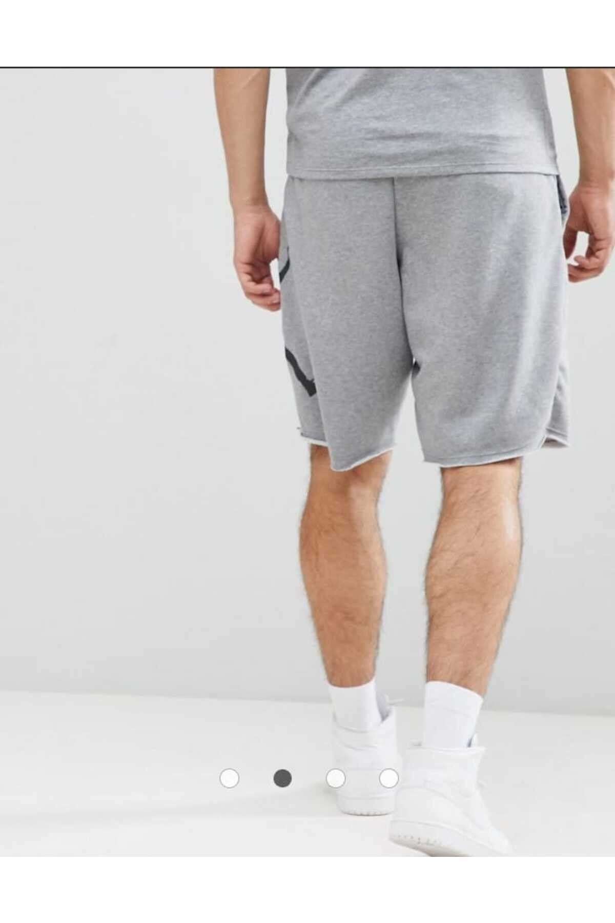 شورت و شلوارک مردانه خاکستری نایکی | 15511CNG-STORE® اورجینال - تصویر 5
