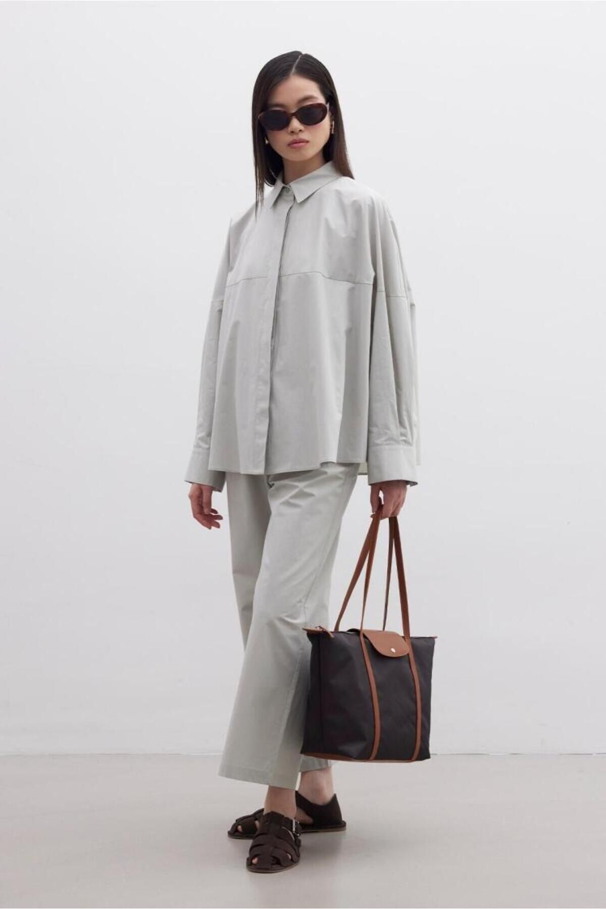 Manuka Mari̇ Medium Geantă Shopper Maro Deschis Femeie - One Size
