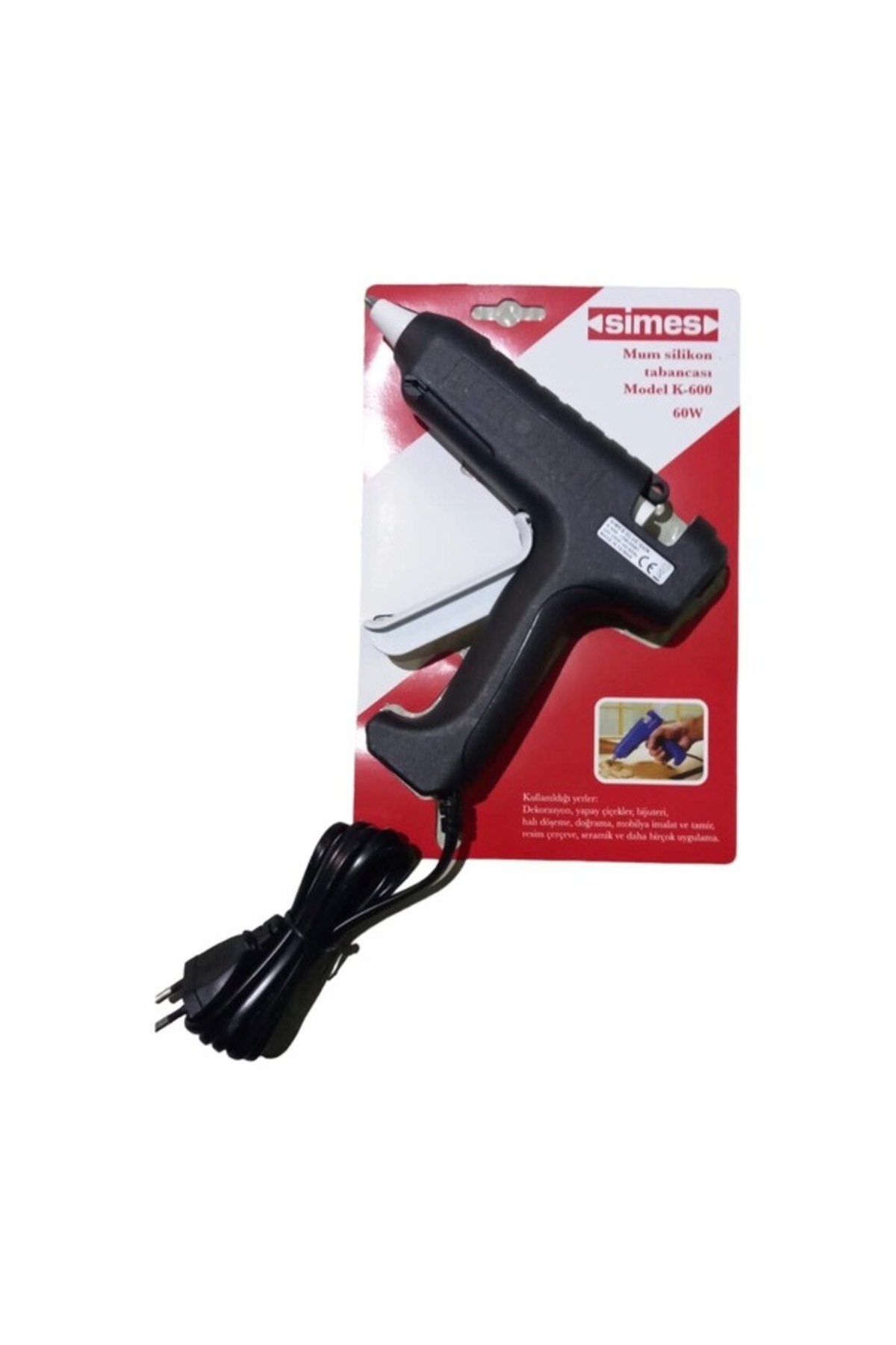 SİMES K600 Mum Silikon Tabancası Profesyonel 60W