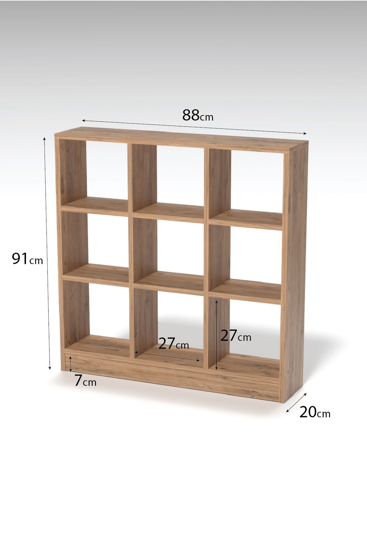 GOLDFALEZ-9-Cube Storage Organizer | Atlantic Pine Bookshelf | Multi-purpose Display Unit 5