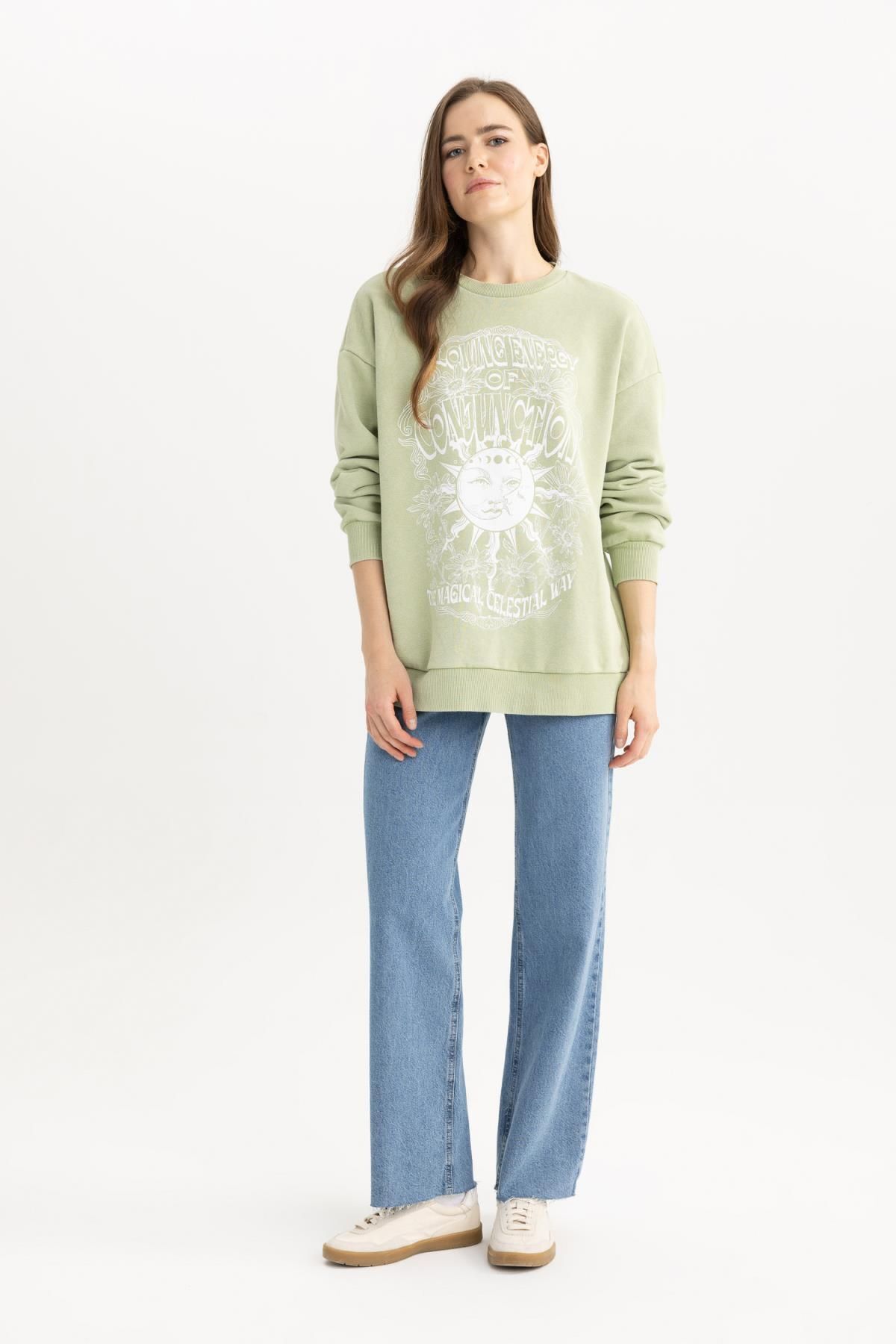 سویشرت زنانه دفاکتو | B7283AX23WN Defacto - Image 2