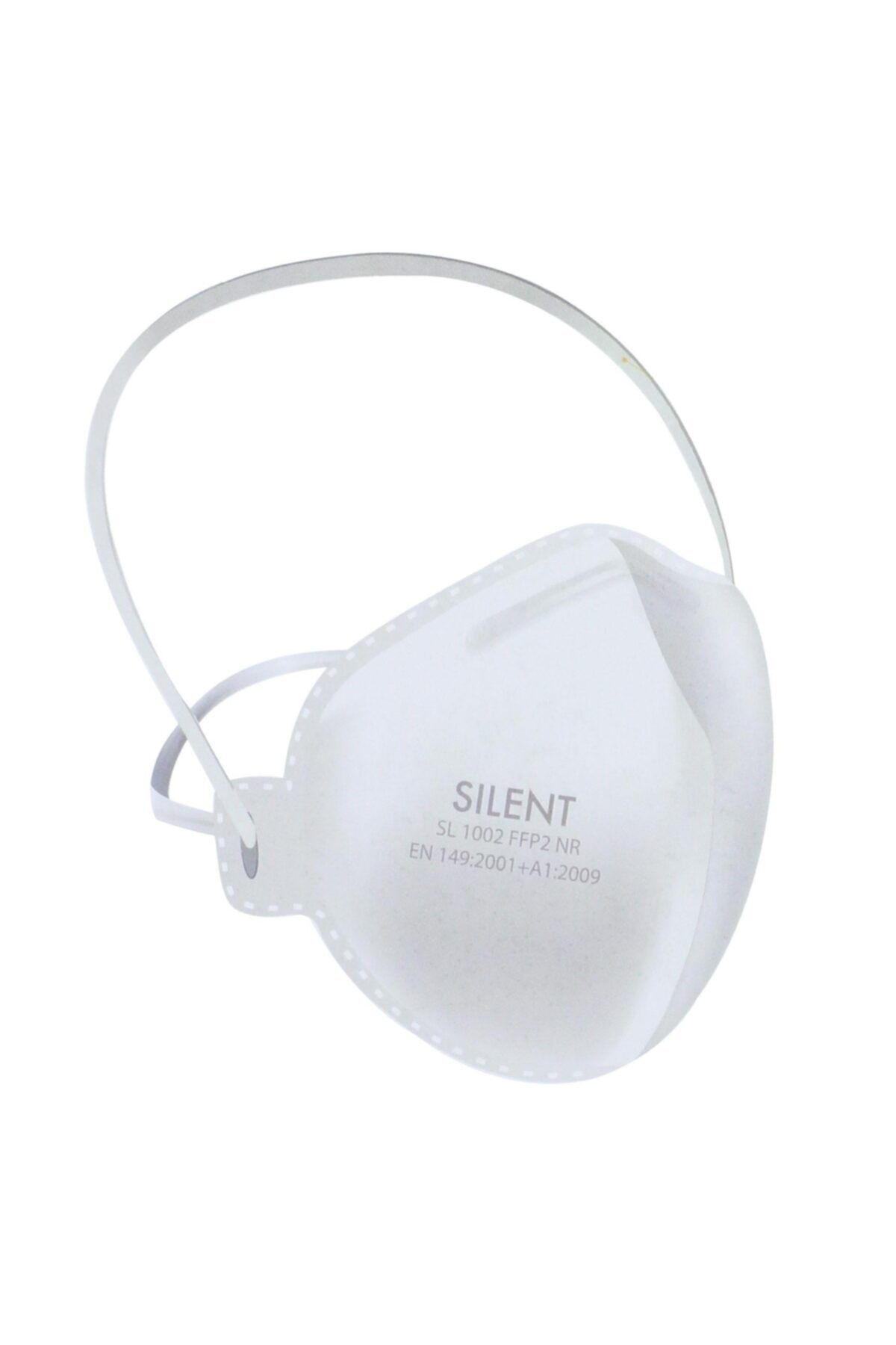 SİLENT Hijyenik 5 Katlı Toz Maskesi Solunum Koruyucu Baş Lastikli Ffp2 Nr 10 Adet