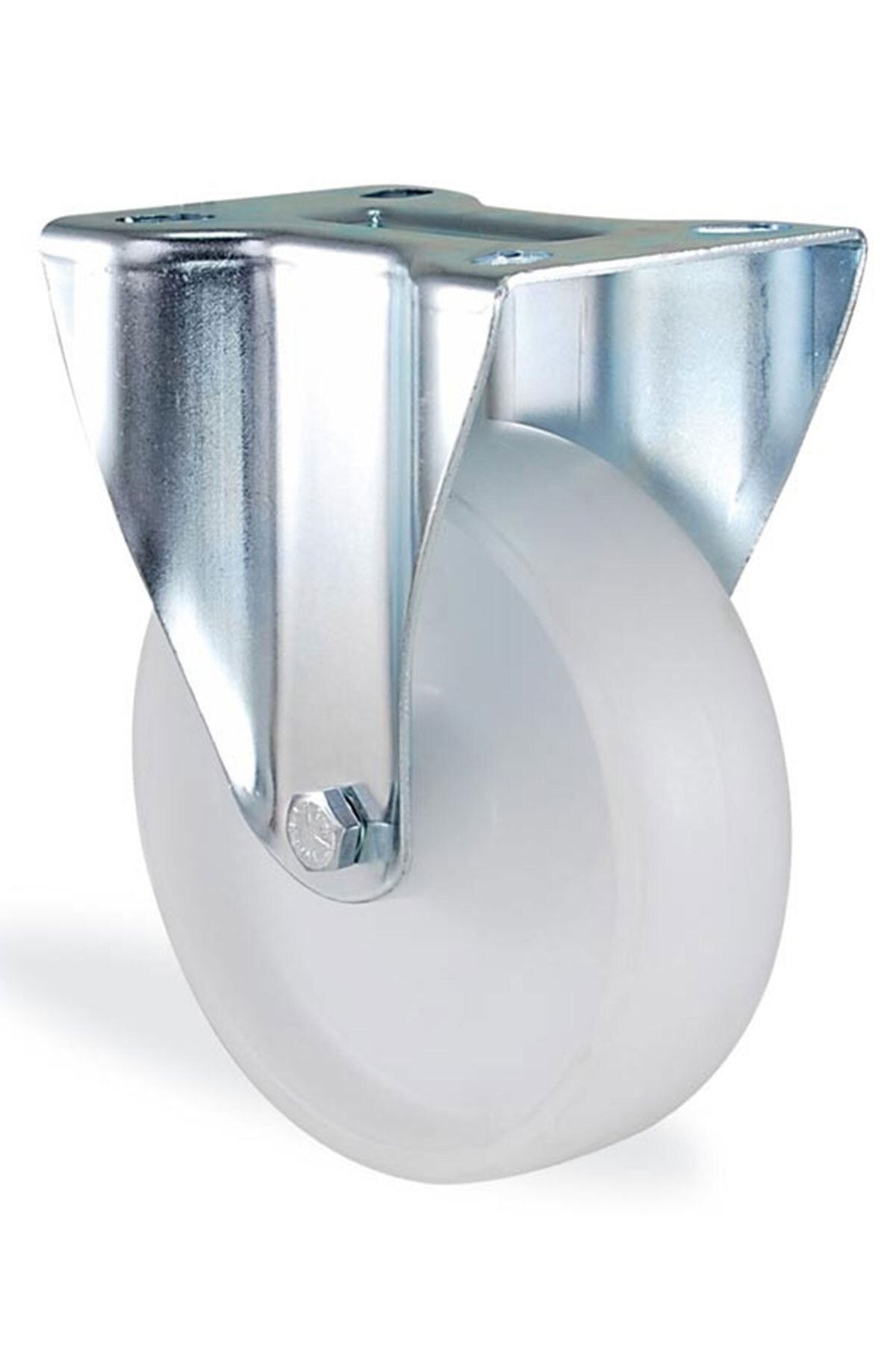 Badem10 Kama Sabit Tablalı 80x32 Mm Teker Poliamid Beyaz Burçlu Ağır ...