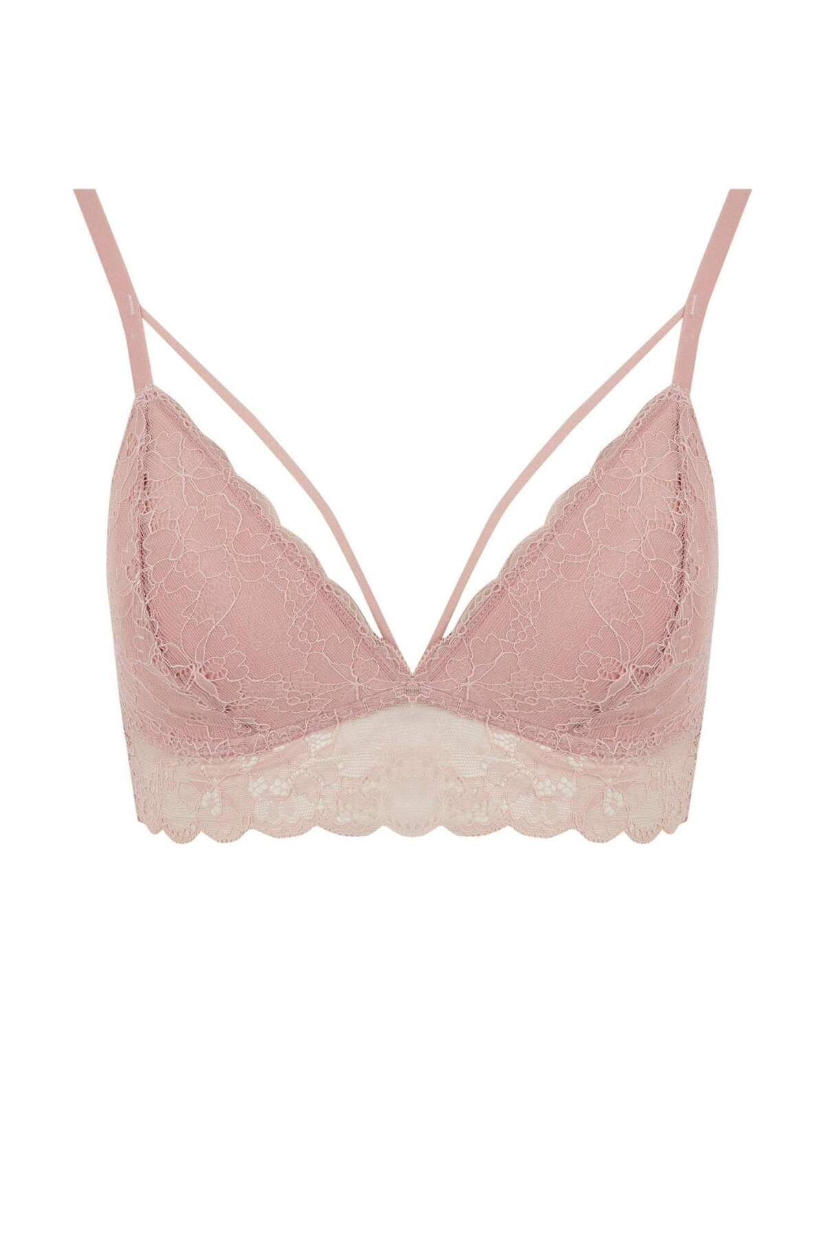 DeFacto-Triangle Bralette with Lace Pads to Be in Love - R6569az23sp 6