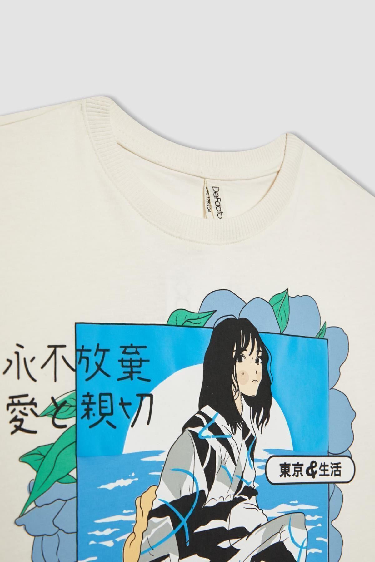 تی شرت دخترانه دفاکتو | TYC50P3Z9N170669745826186 Defacto - Image 2