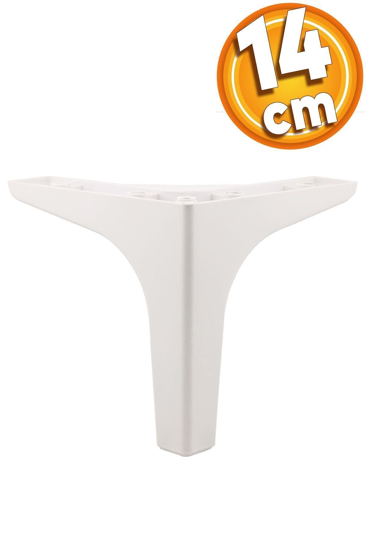 Badem10 Sedef Lüks Mobilya Kanepe Sehpa Tv Ünitesi Koltuk Ayağı 14 Cm Beyaz Baza Ayakları