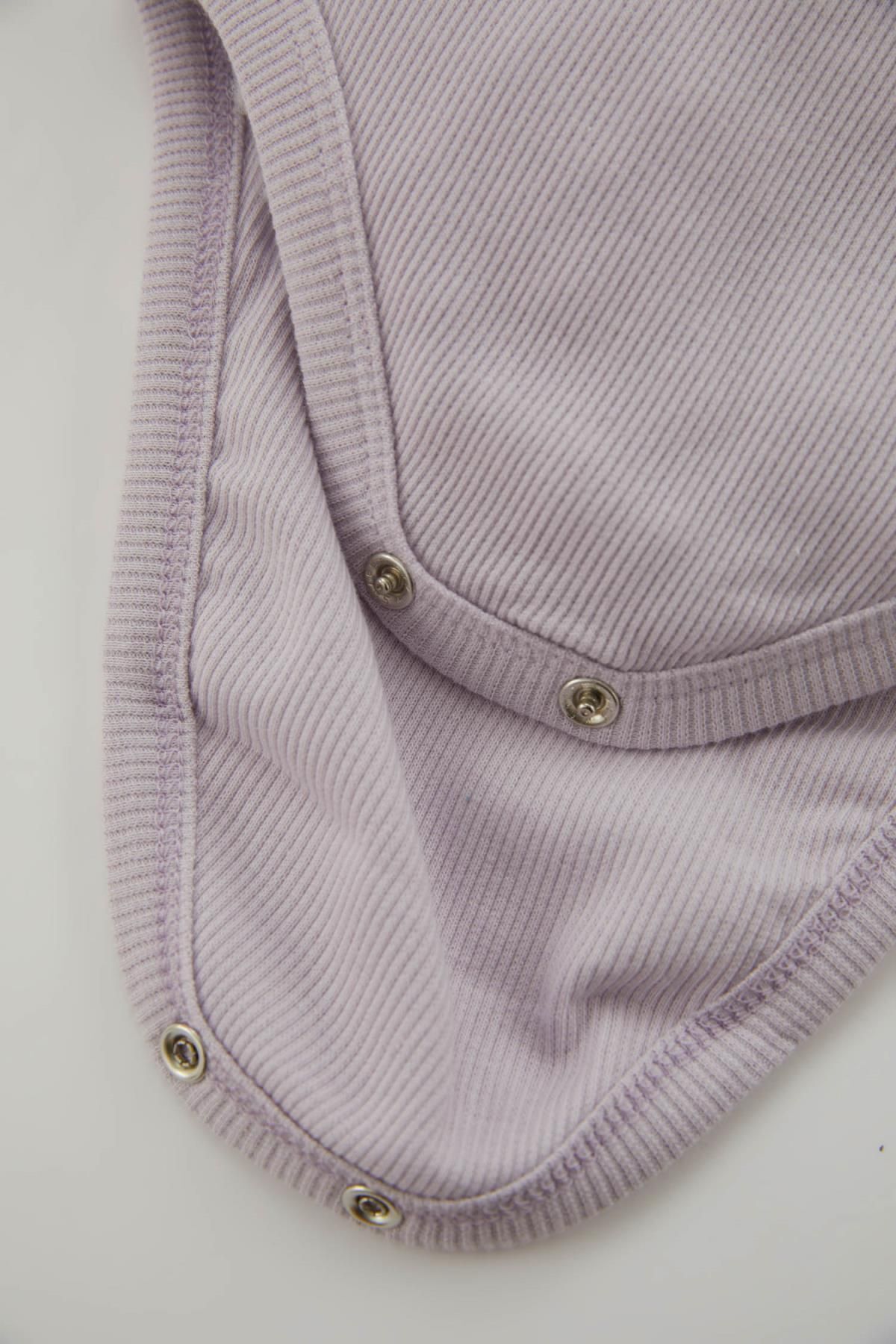 Defacto Kız Bebek Nakışlı Fitilli Kaşkorse Çıtçıtlı Body Şort 2'li Takım Z2765a223sm fotoğrafı 5 (önizleme)