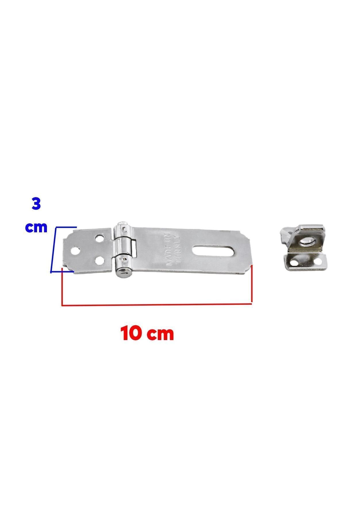 Badem10-Luxury Chest Box Hanger Lock Apparatus Chrome Color 30 Lux Hinged Lock Tosba Lock Pad 3