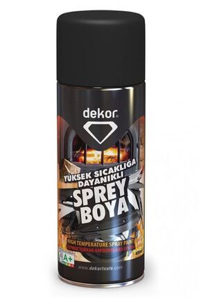 Genel Markalar SPREY BOYA DEKOR 400ML YÜKSEK SICAKLIGA DAYANIKLI Ö. AMÇ. SİYAH
