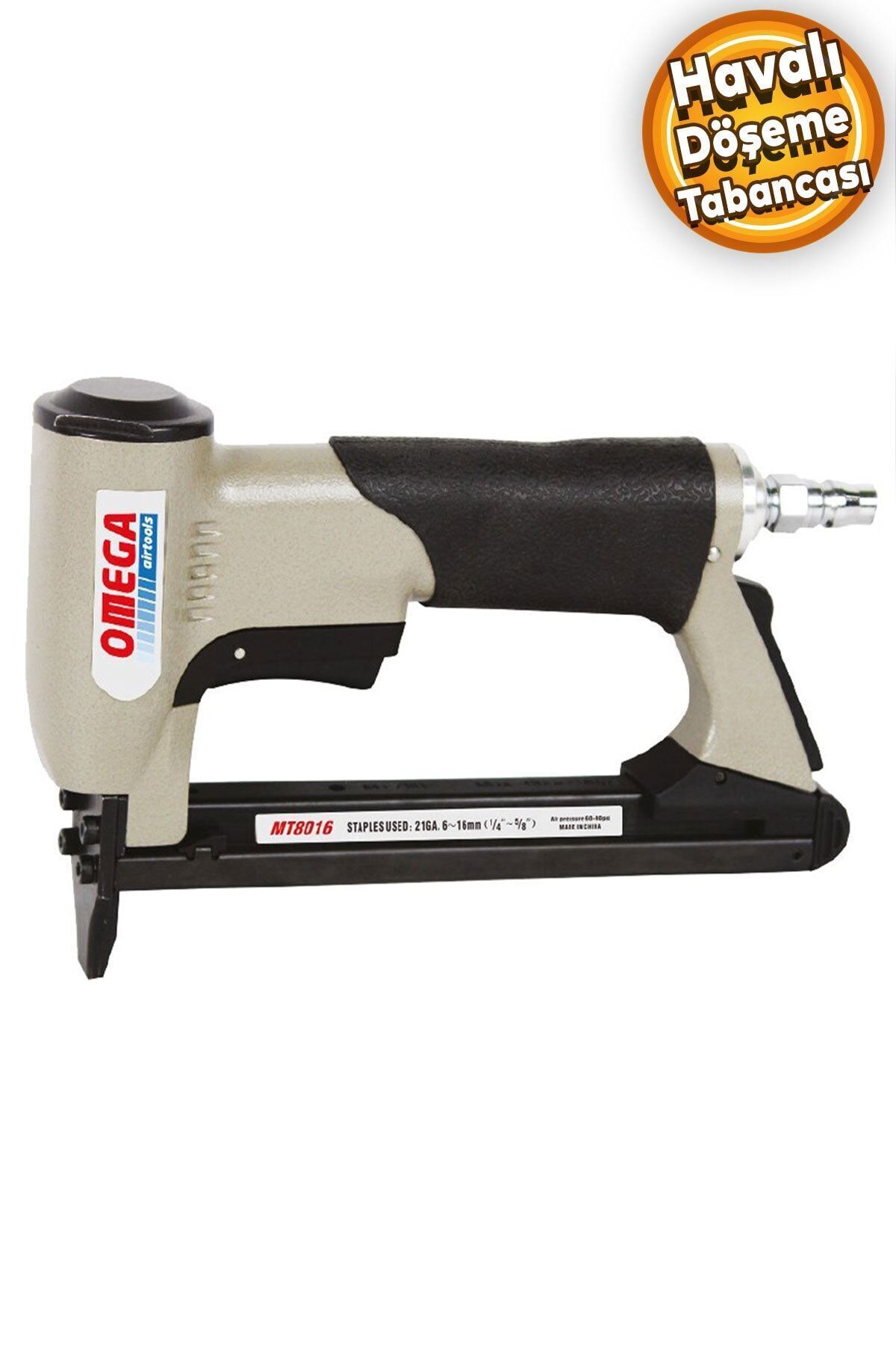 Omega Havalı Döşeme Tabancası Tel Zımba Çakma 6-16 Mm
