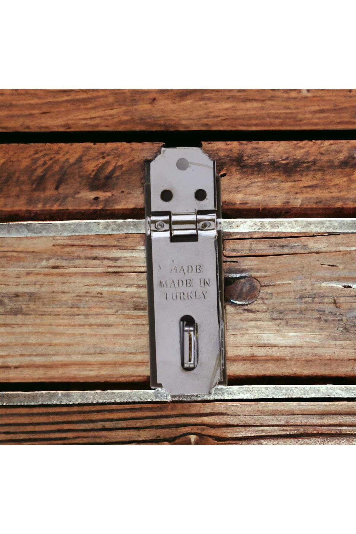 Badem10-Luxury Chest Box Hanger Lock Apparatus Chrome Color 30 Lux Hinged Lock Tosba Lock Pad 4