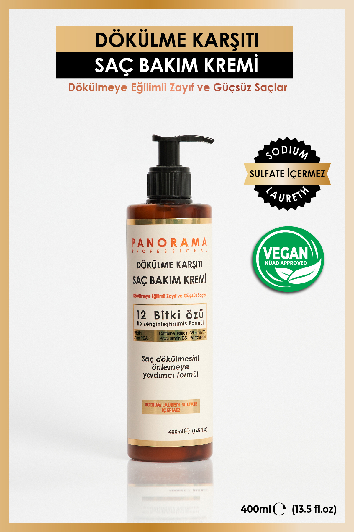 Professional Dökülme Karşıtı 2'li Set Şampuan Saç Kremi 2*400 ml /vegan / Sulfatsız — DK008 — تصویر 5 از 9