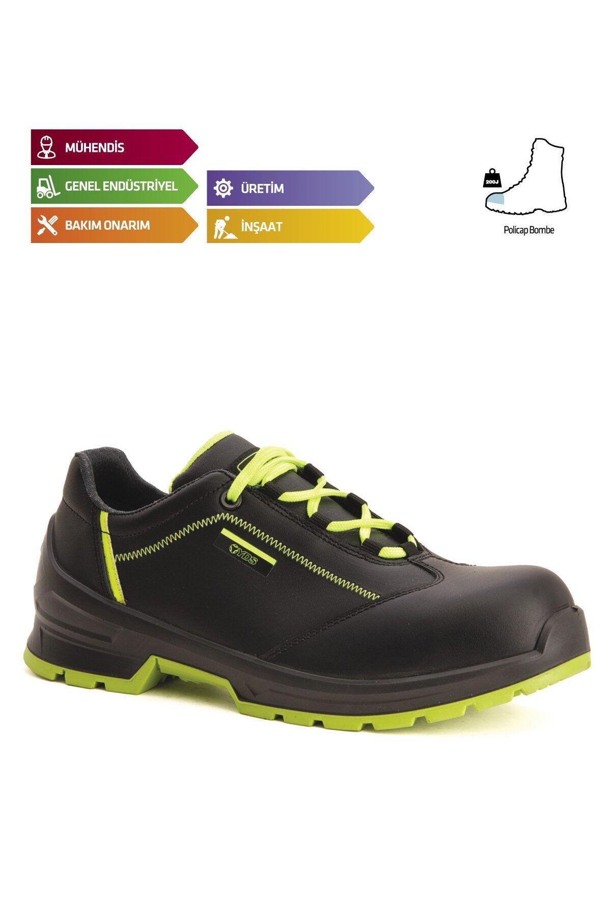 یو سیف کفش کار YDS NEPP 1702 Boston-L با نوک کامپوزیت و کفی میانی کولار EN ISO:20345