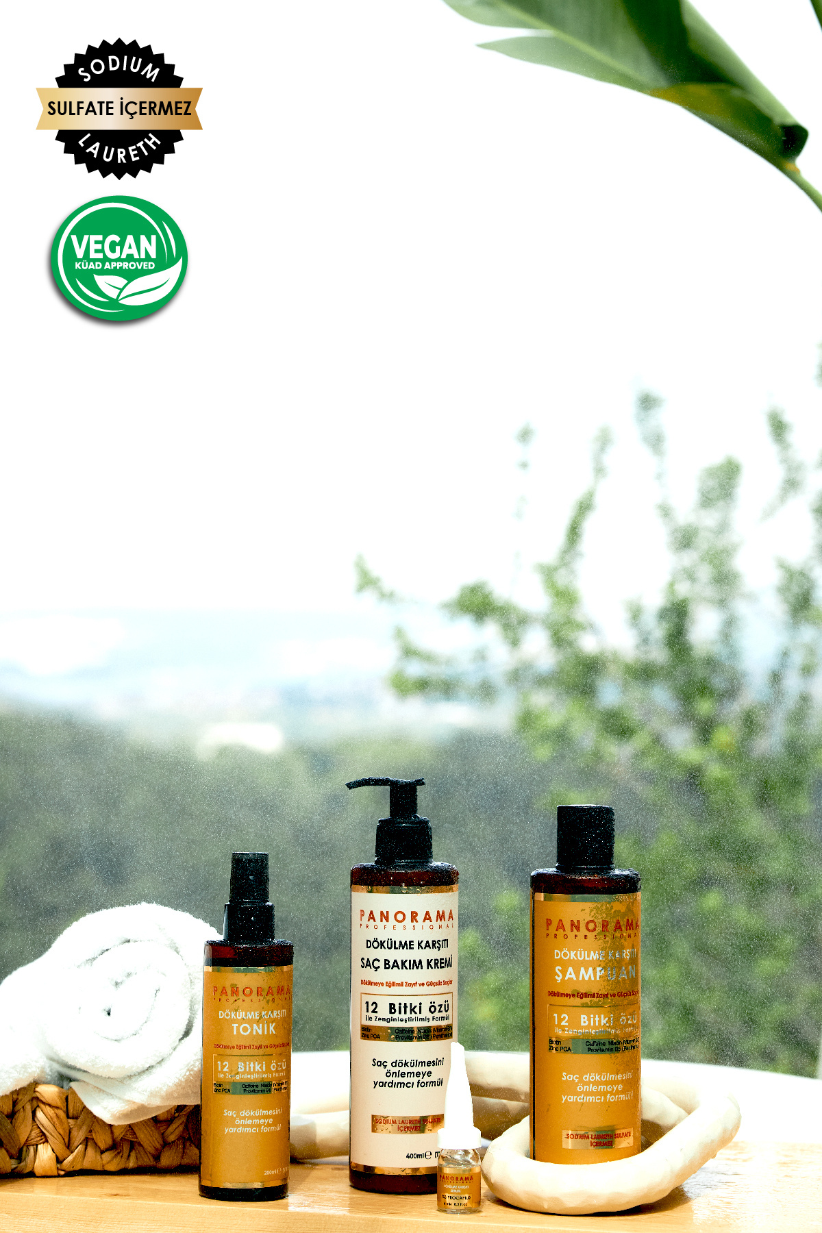 Professional Dökülme Karşıtı 2'li Set Şampuan Saç Kremi 2*400 ml /vegan / Sulfatsız — DK008 — تصویر 8 از 9