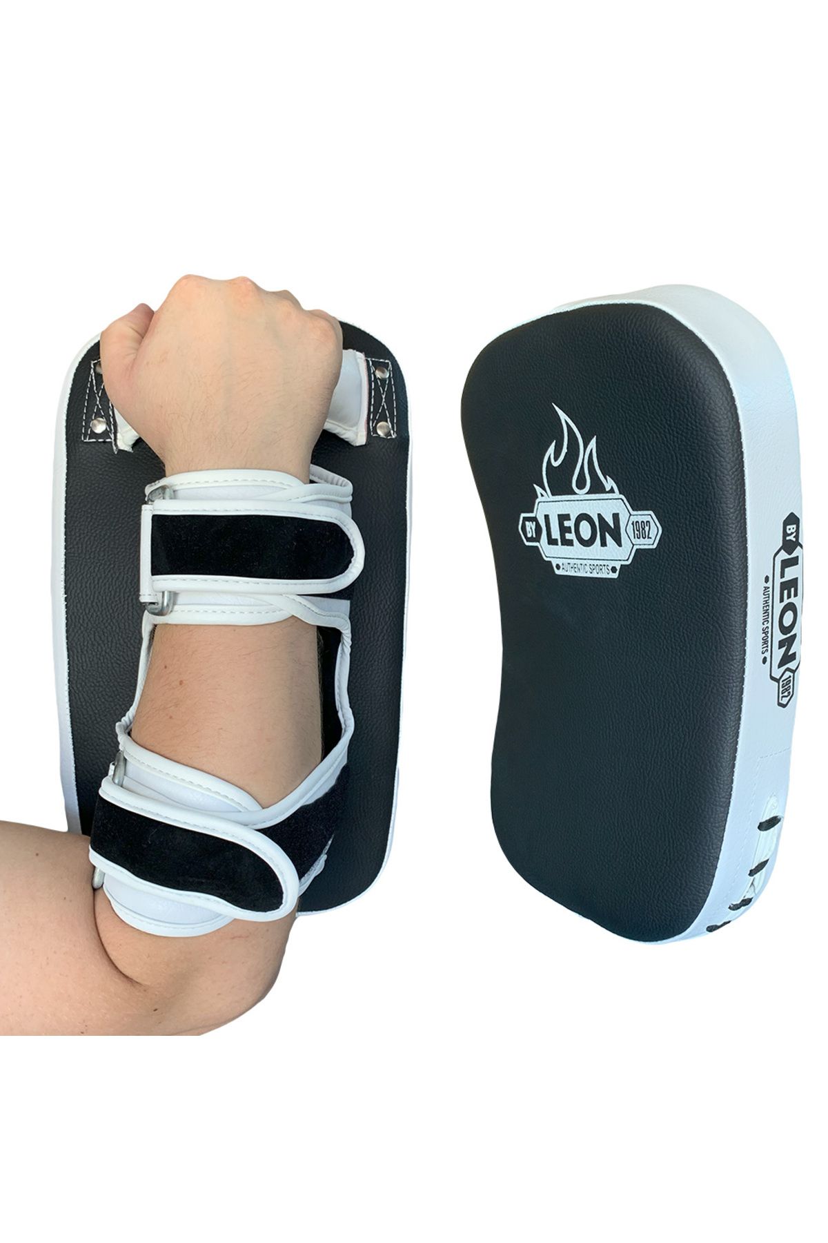 پد ضربه سفید Leon Pro Kick Boxing و Muay Thai Pulse Pillow مشکی By Leon 1982