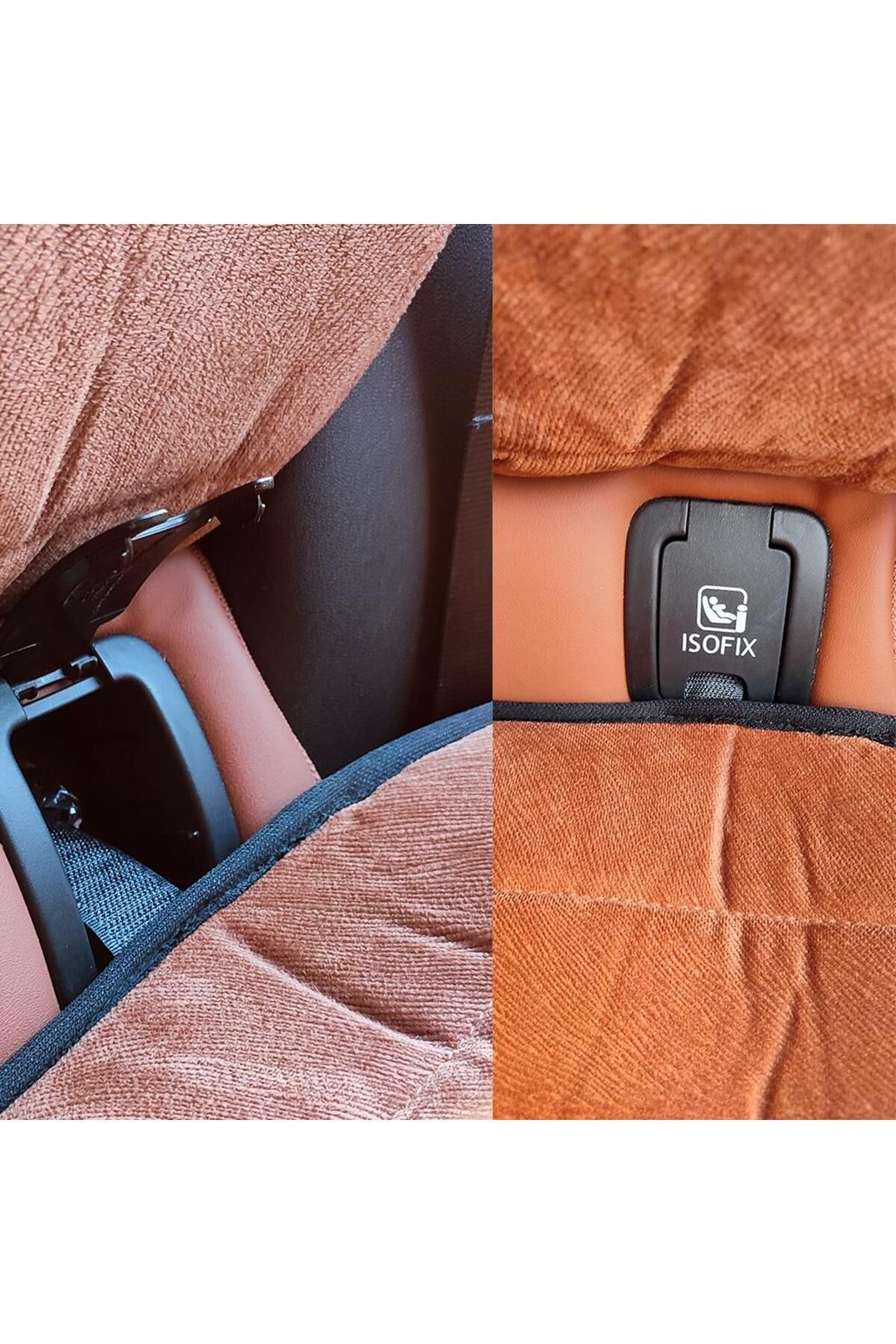 Bod Chery Omoda 5 Araca Özel Koltuk Koruyucu Taytüyü Priene Serisi Taba 2023-Sonrası fotoğrafı 5 (önizleme)