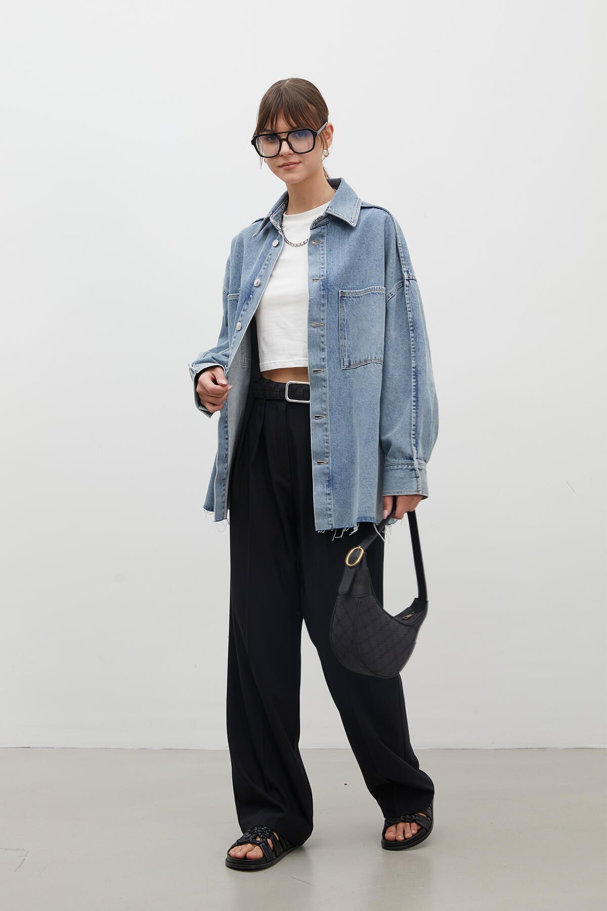 Manuka-OVERSIZE-DENIMHEMDJACKE BLAU 3