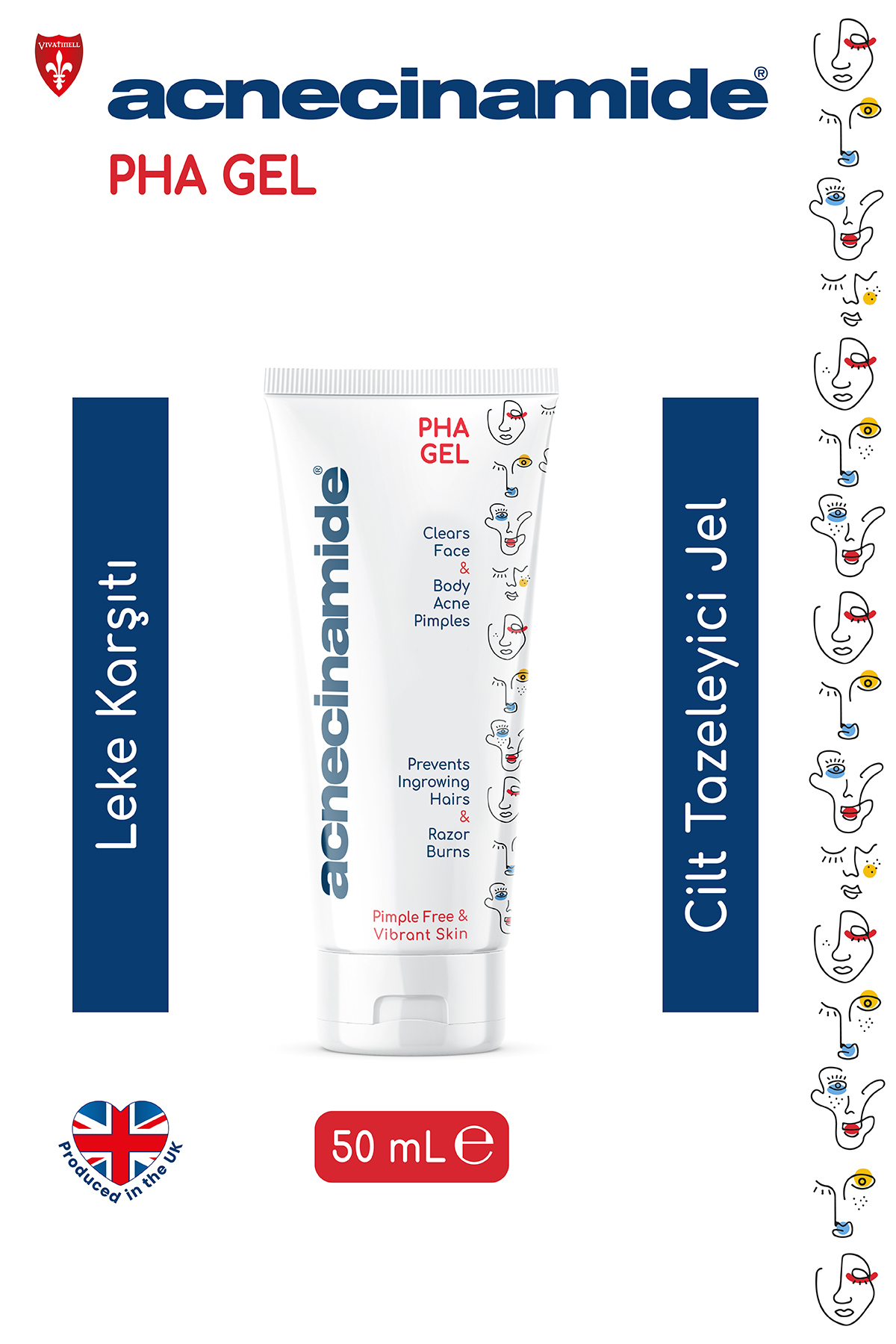 Acnecinamide PHA GEL, Leke Karşıtı, Cilt Tazeleyici Jel
