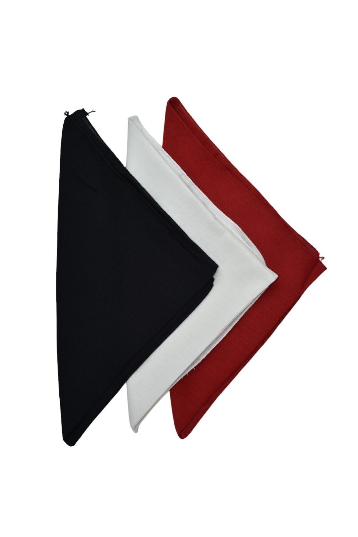 Solid Color Chiffon Scarf Bandana Set