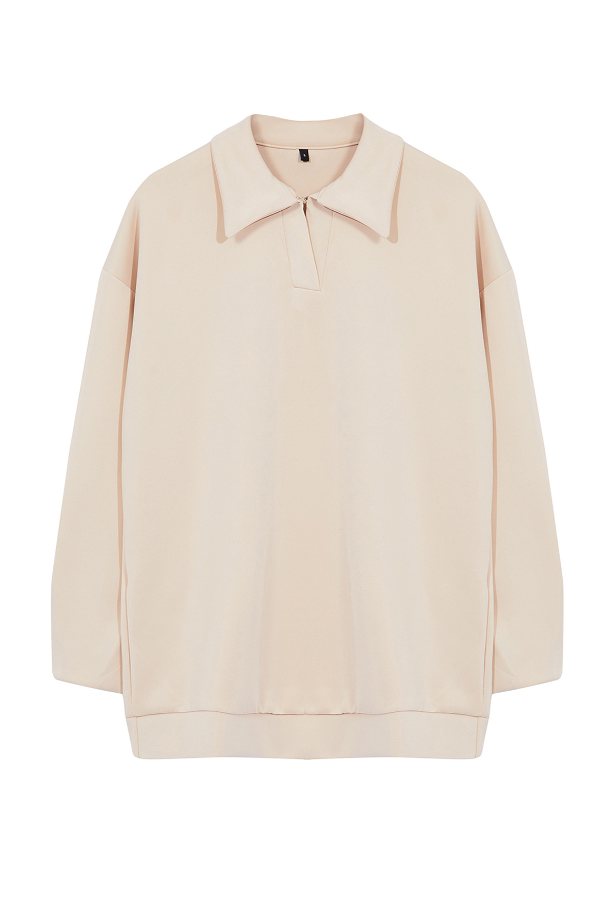 Trendyol Modest-Beiges, übergroßes Strick-Sweatshirt - Diver/Scuba Tunic TCTAW25UK00002 6