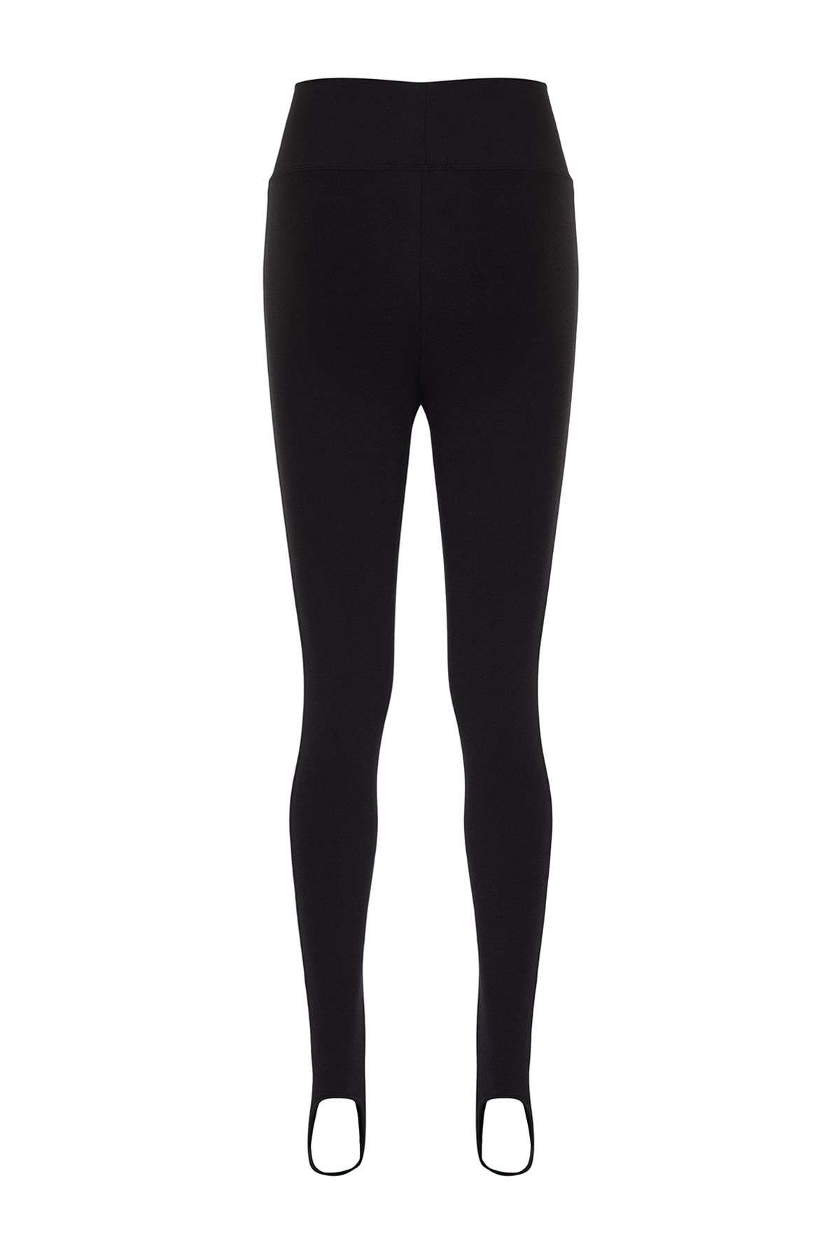 Trendyol Collection-Μαύρο μαλακό ύφασμα Füzo oλόσωμο υφαντό αθλητικό κολάν γιόγκα THMAW25TY00009 8