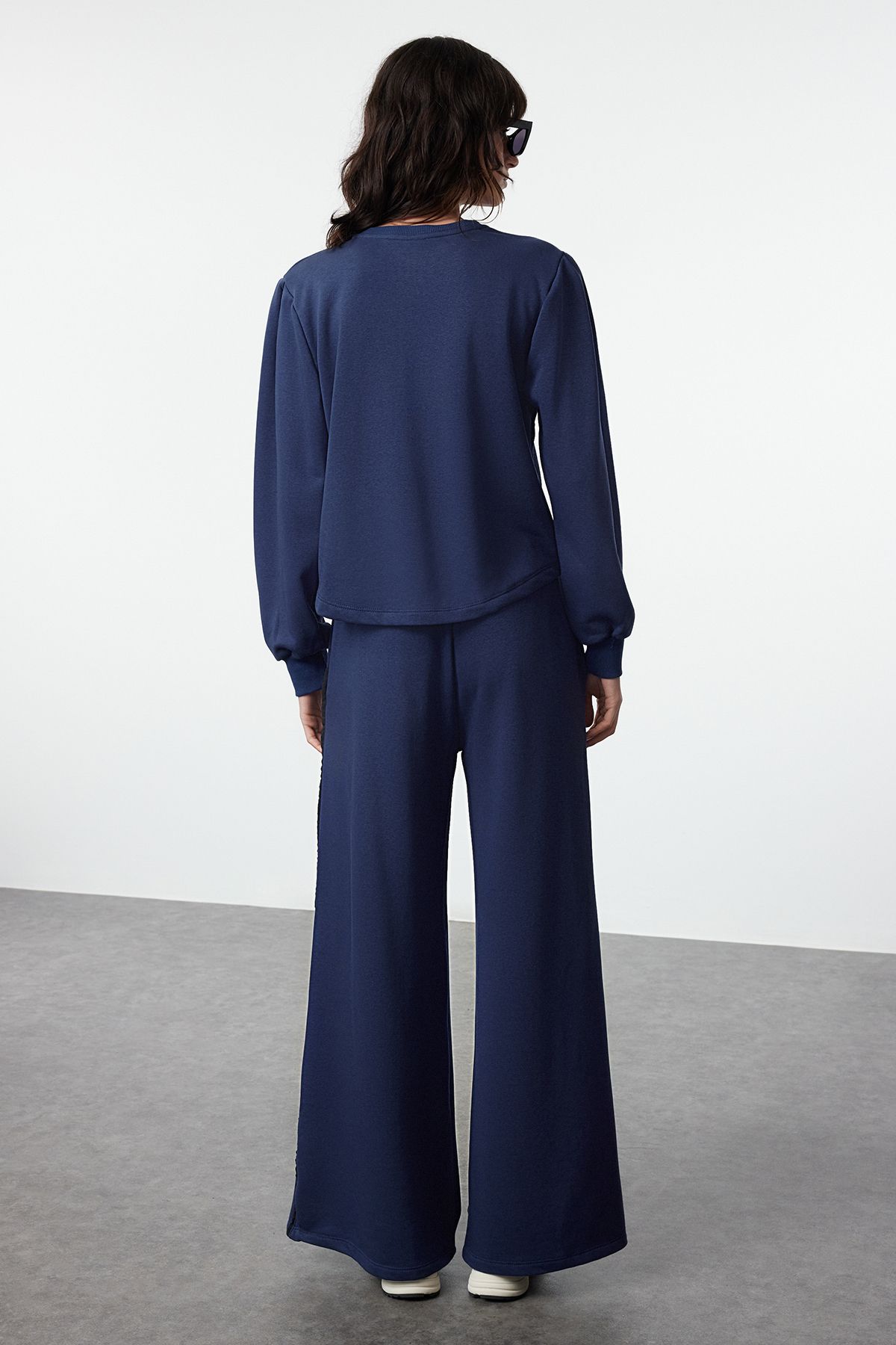 Trendyol Modest-Costum tricotat Indigo - Set de jos-sus TCTAW25US00085 5