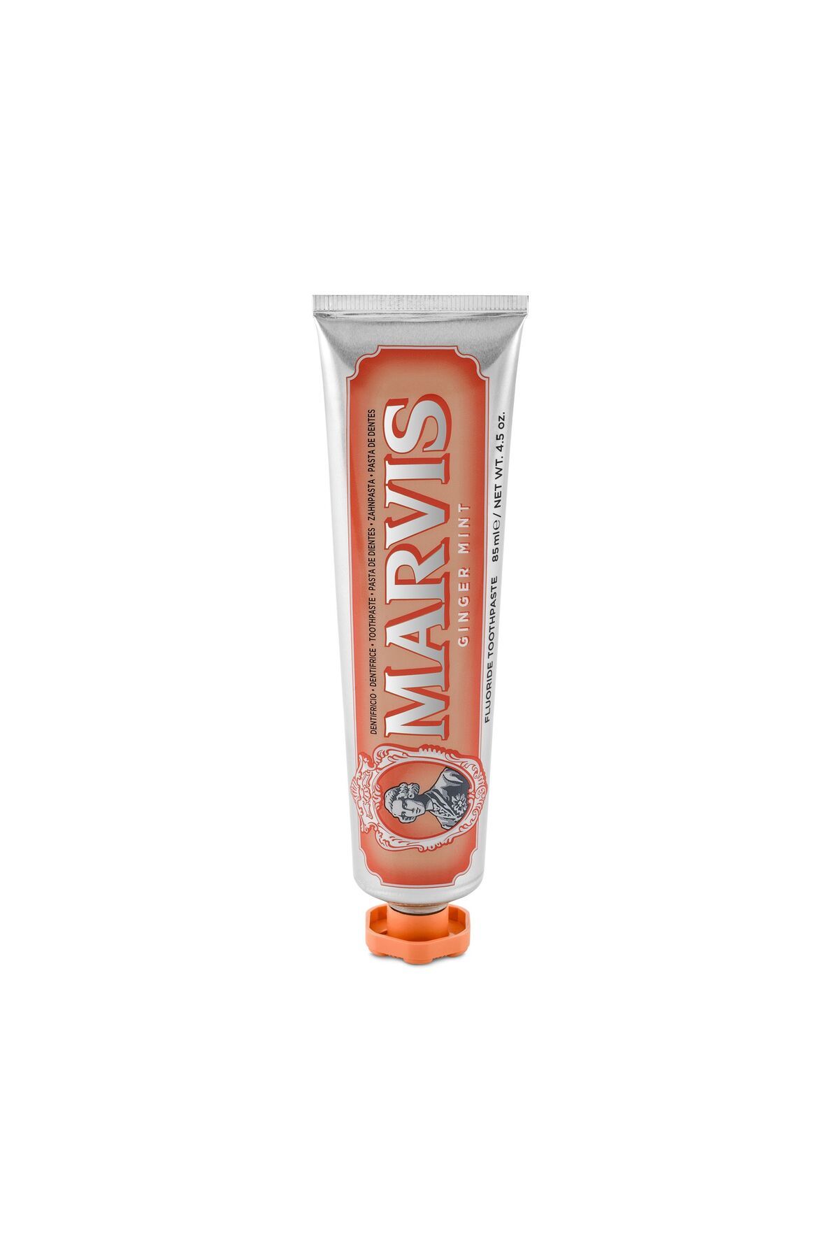 خمیردندان زنجبیل 85 میل + مسواک نرم سفید 2 مجموعه مراقبت ماوریس Marvis