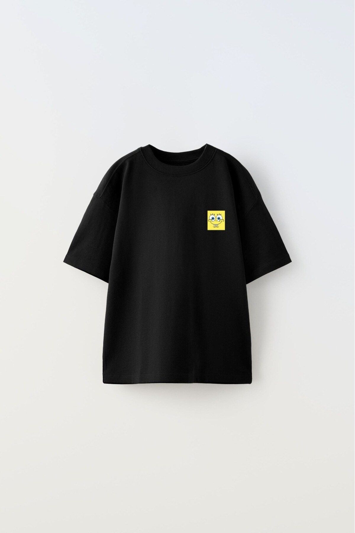The Champ Clothing-Tricou negru pentru copii The Champ Spongebob Printed 3