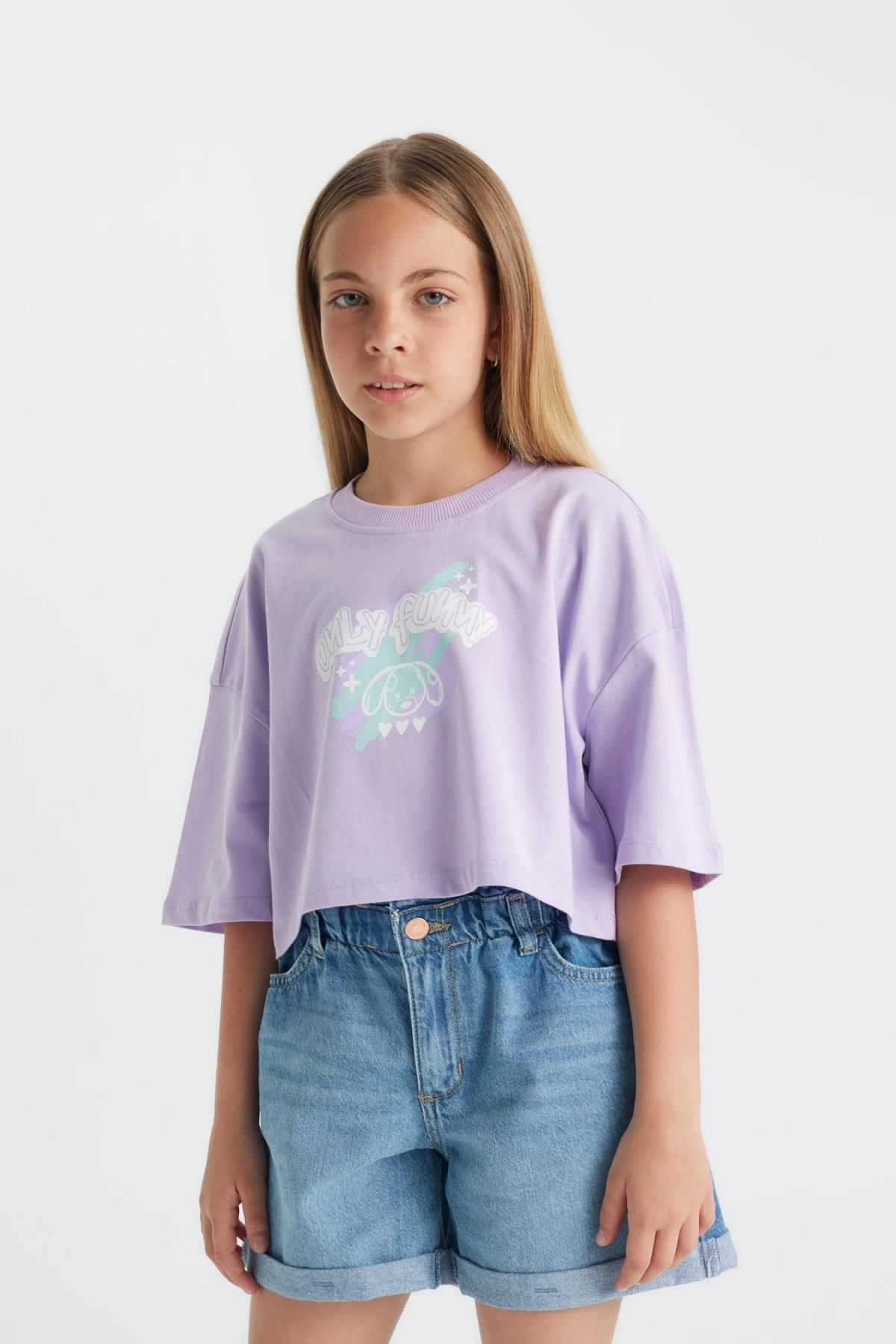 تی شرت دخترانه دفاکتو | C5461A824SM Defacto - Image 5