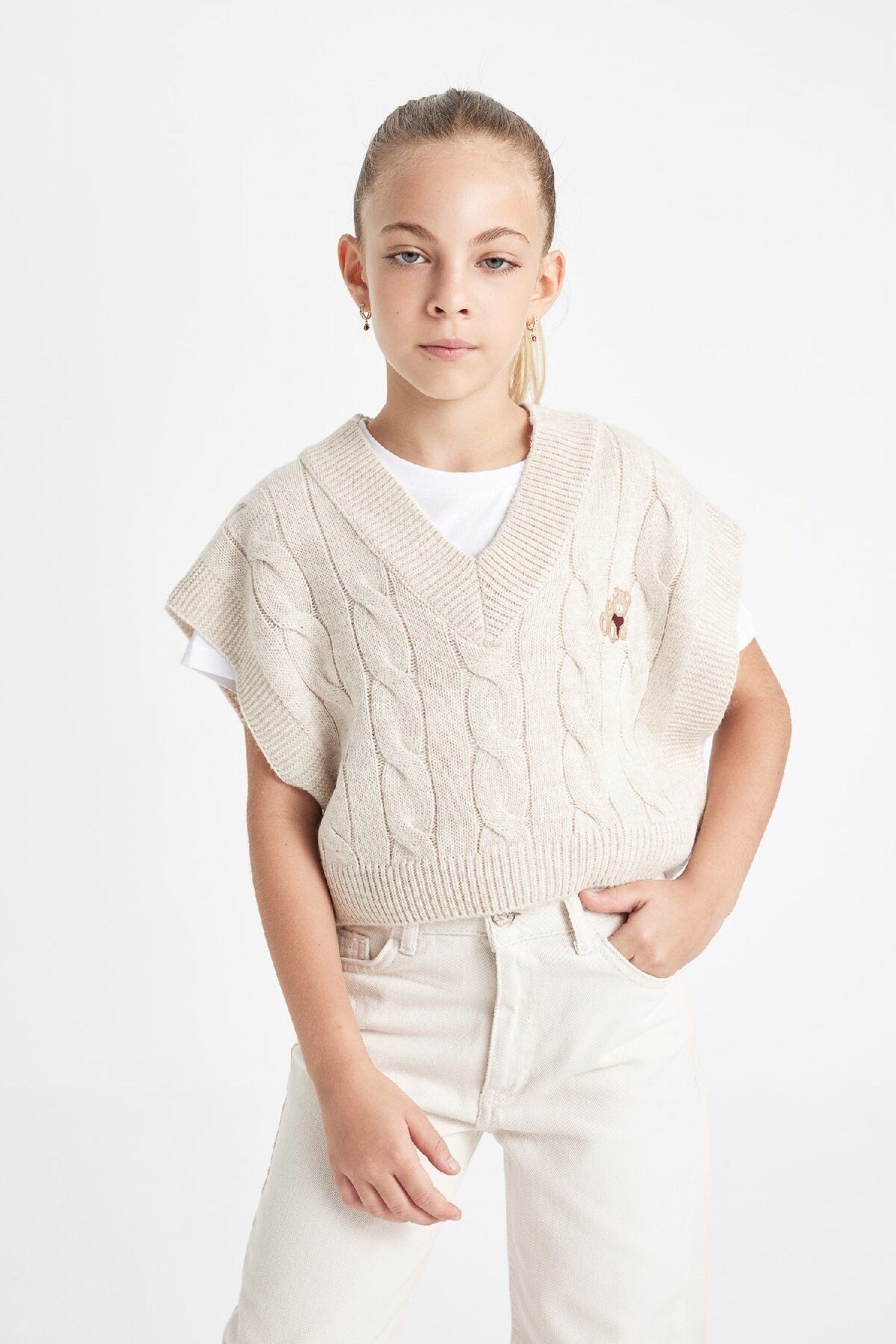 ژاکت دخترانه دفاکتو | C6935A824AU Defacto - Image 3