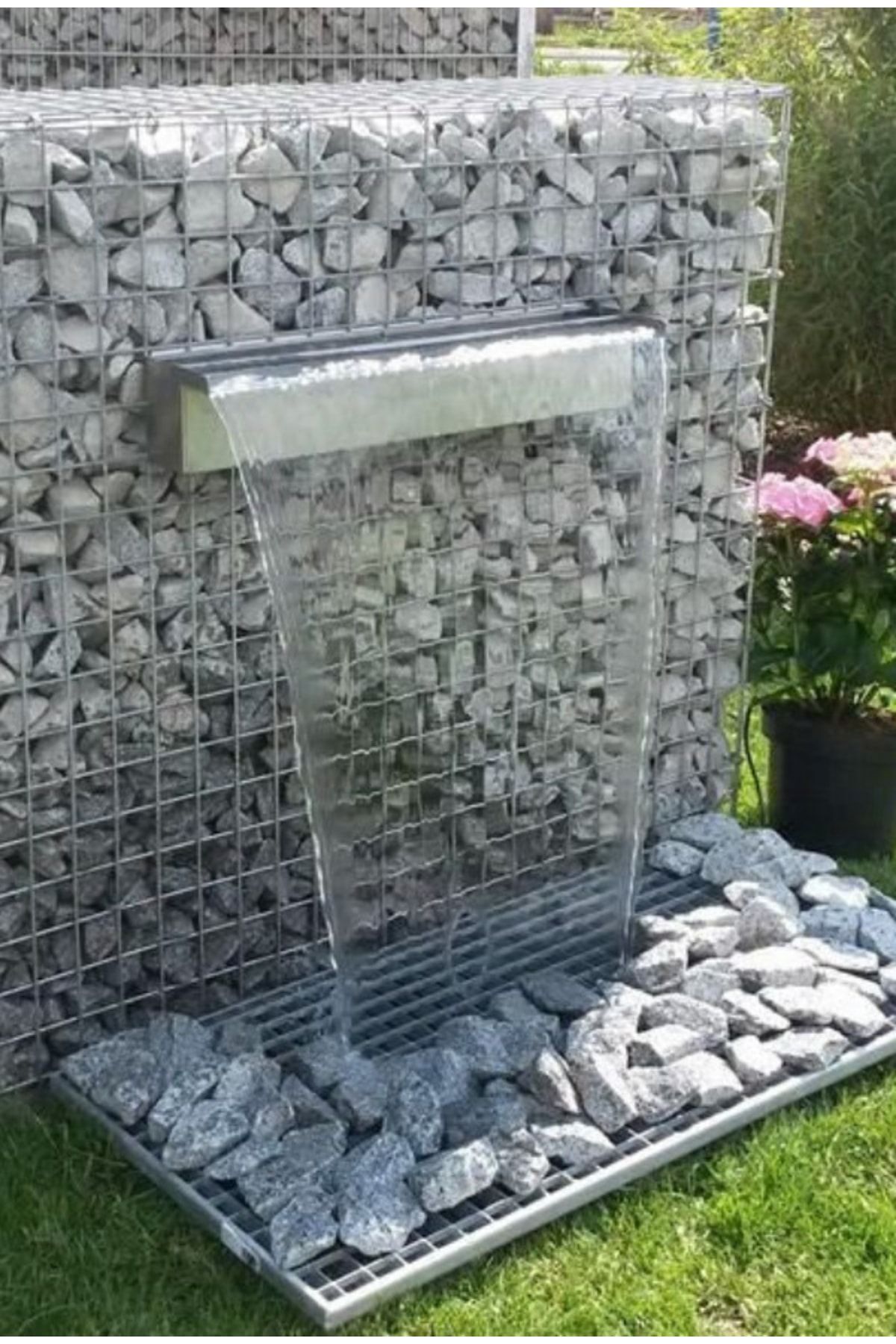800mm Açık Ağız Bahçe Şelalesi - Duvar Su Perdesi (ET KALINLIĞI 1.5MM)