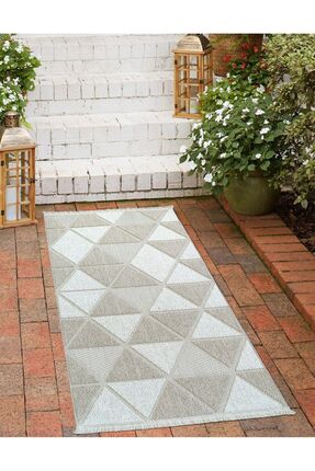 Genel Markalar 1661A BEJ VERA Dekoratif Kesme Yolluk Halı Kolay Temizlenebili...