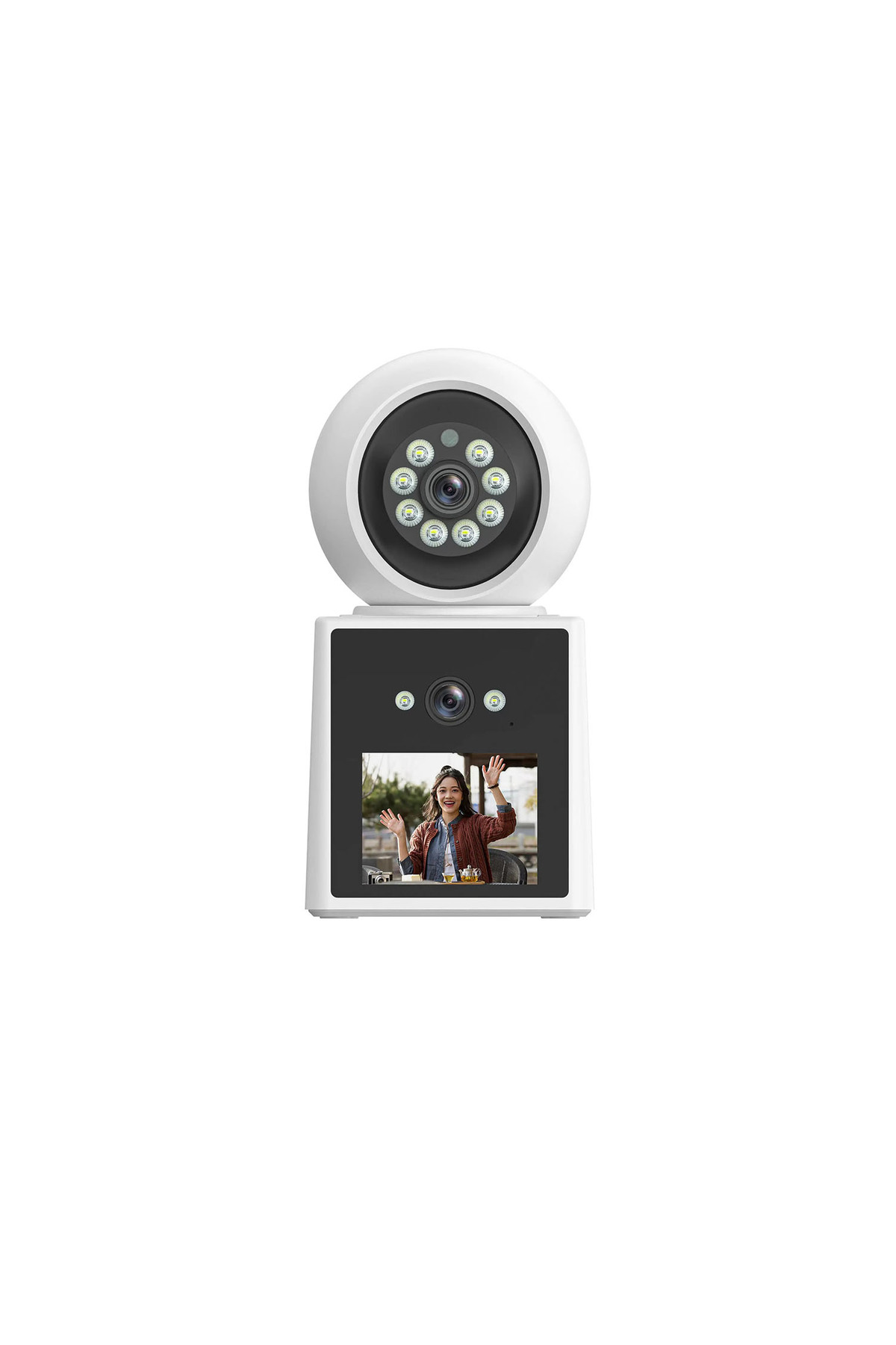 APRONX Ax-Bn120 4 Mp Dual Lens 2K 2.4" Lcd Wİ-Fİ Baby Camera fotoğrafı 2 (önizleme)