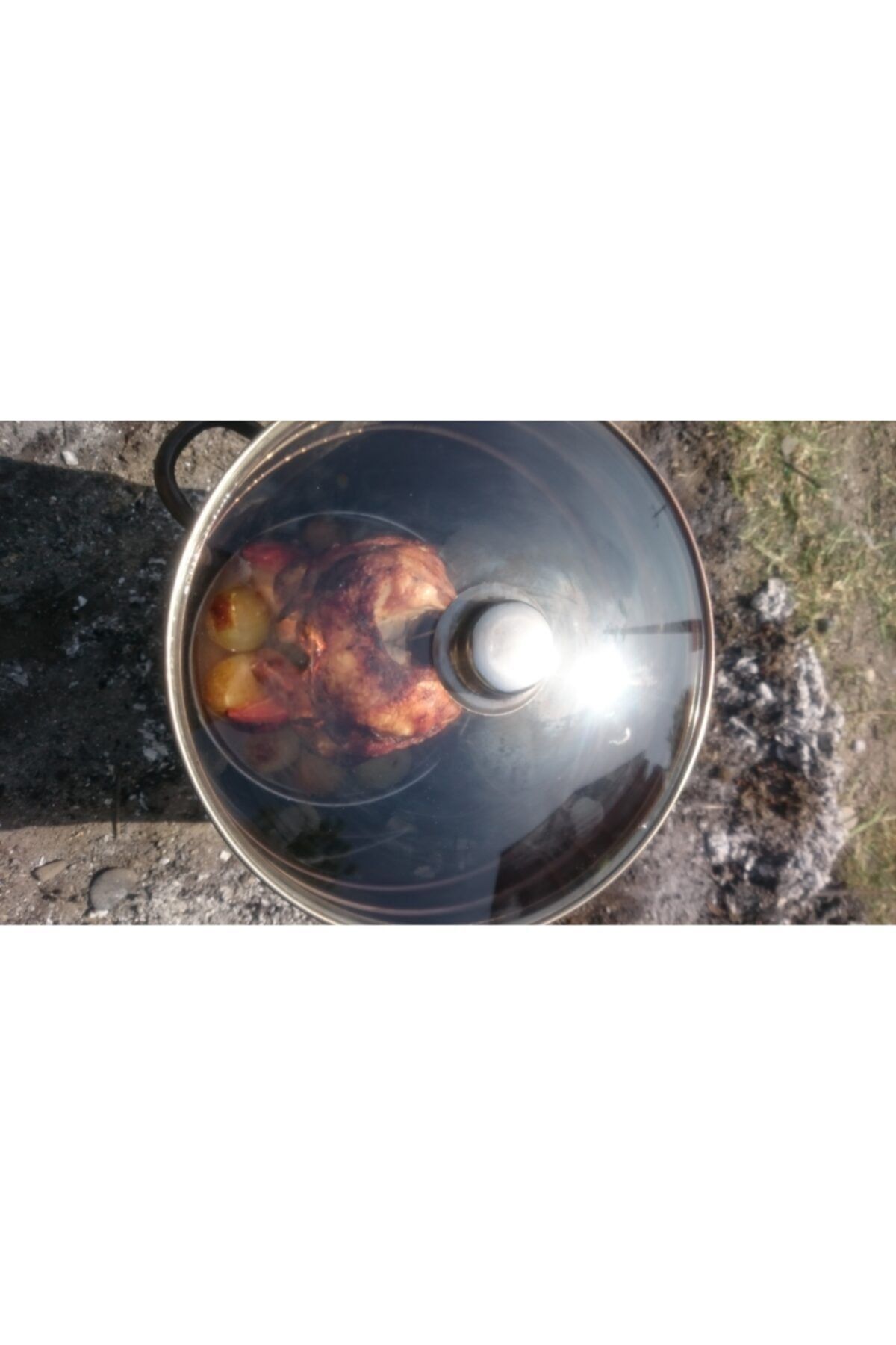 Cam Kapaklı Teneke Tavuk Aparat Seti 8