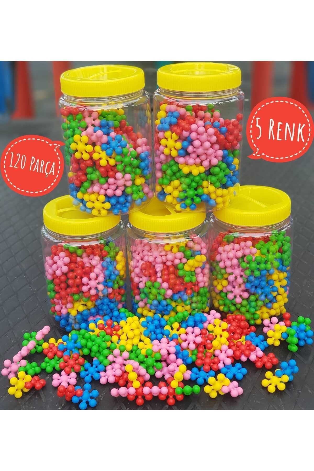 kaan oyuncak Eğitici Yaratıcı Molekül Stem Eğitimi Uyumlu 5 Renk 120 Parça Eğitici Oyuncak Molekül 120 Parça