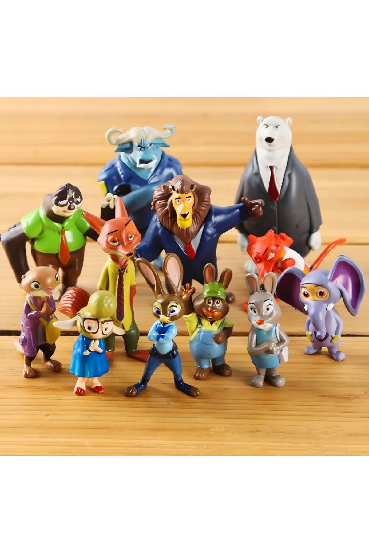 DEK-Zootropolis 12-Piece Movie Character Figures Set - Nick Wild, Judy Hopps, Bellwether, Amir Bogo 2