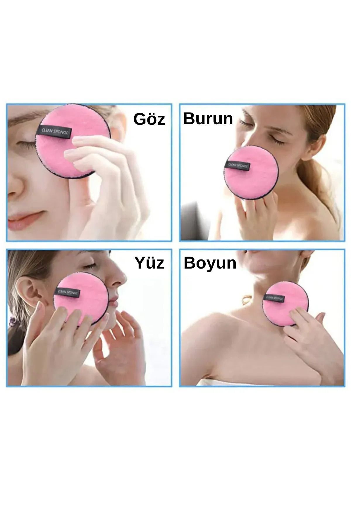 ASKA Yıkanabilir Makyaj Ve Yüz Temizleme Süngeri 1 Adet