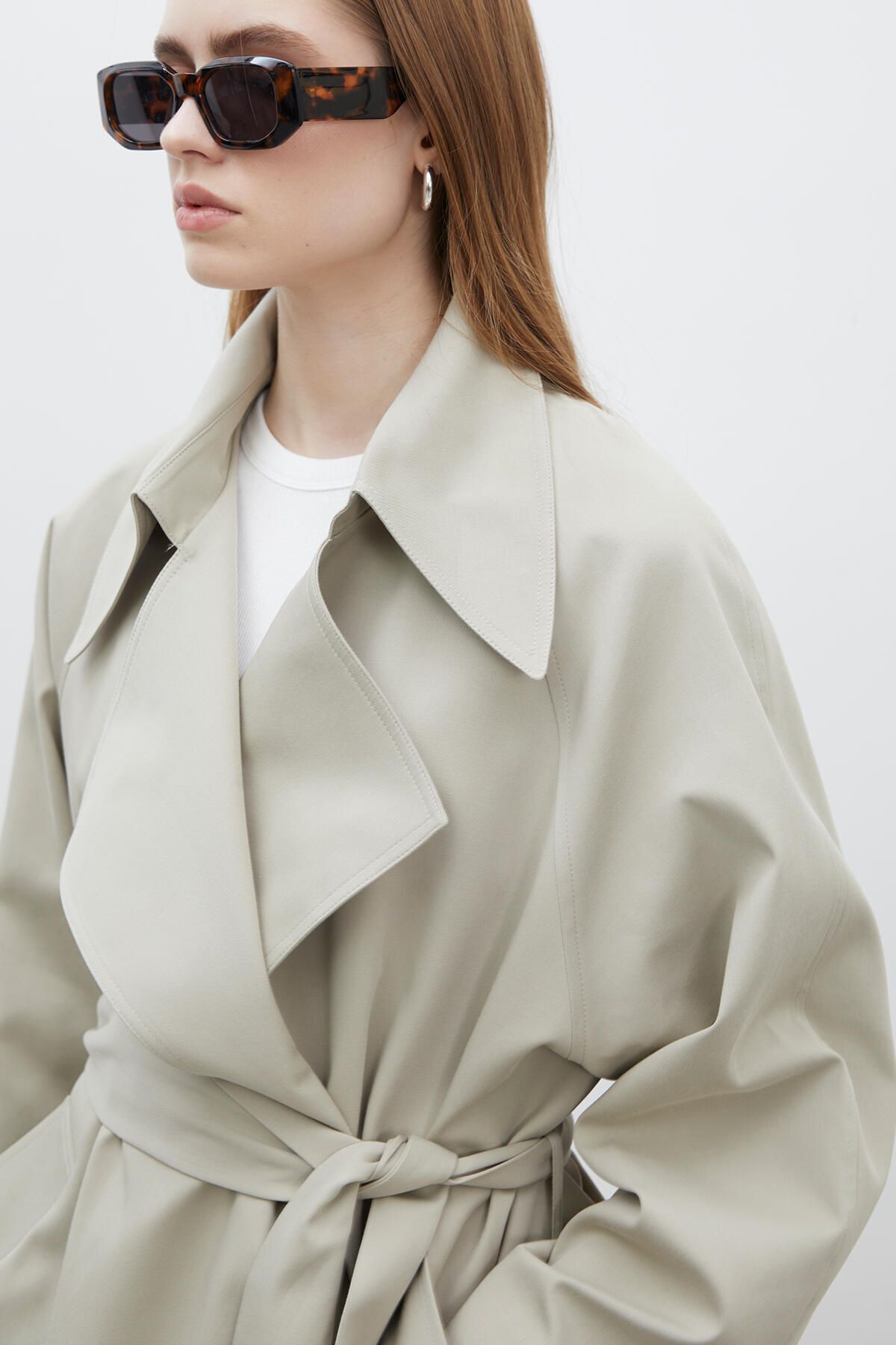 Manuka-TRENCH OVERSIZE GULER LARGE VERDE 8
