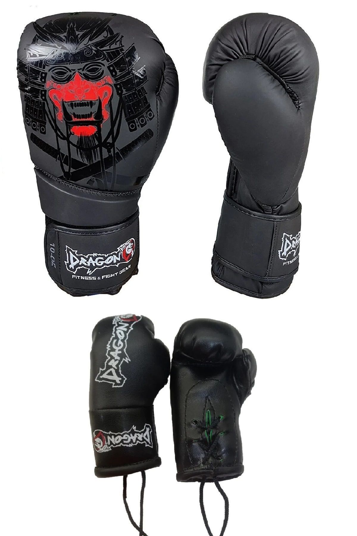 تجهیزات بوکس مشکی مردانه و زنانه Yakuza Boxing Kick Muaythai Glove دستکش های زنجیره ای Mascot Dragondo