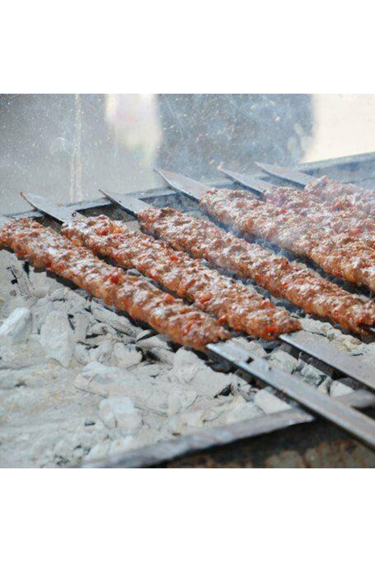 Adana Kebap Beyti Döner Et Kıyma Galvaniz Şiş 50 Cm Mutfak Barbekü Izgara 12 Adet 4