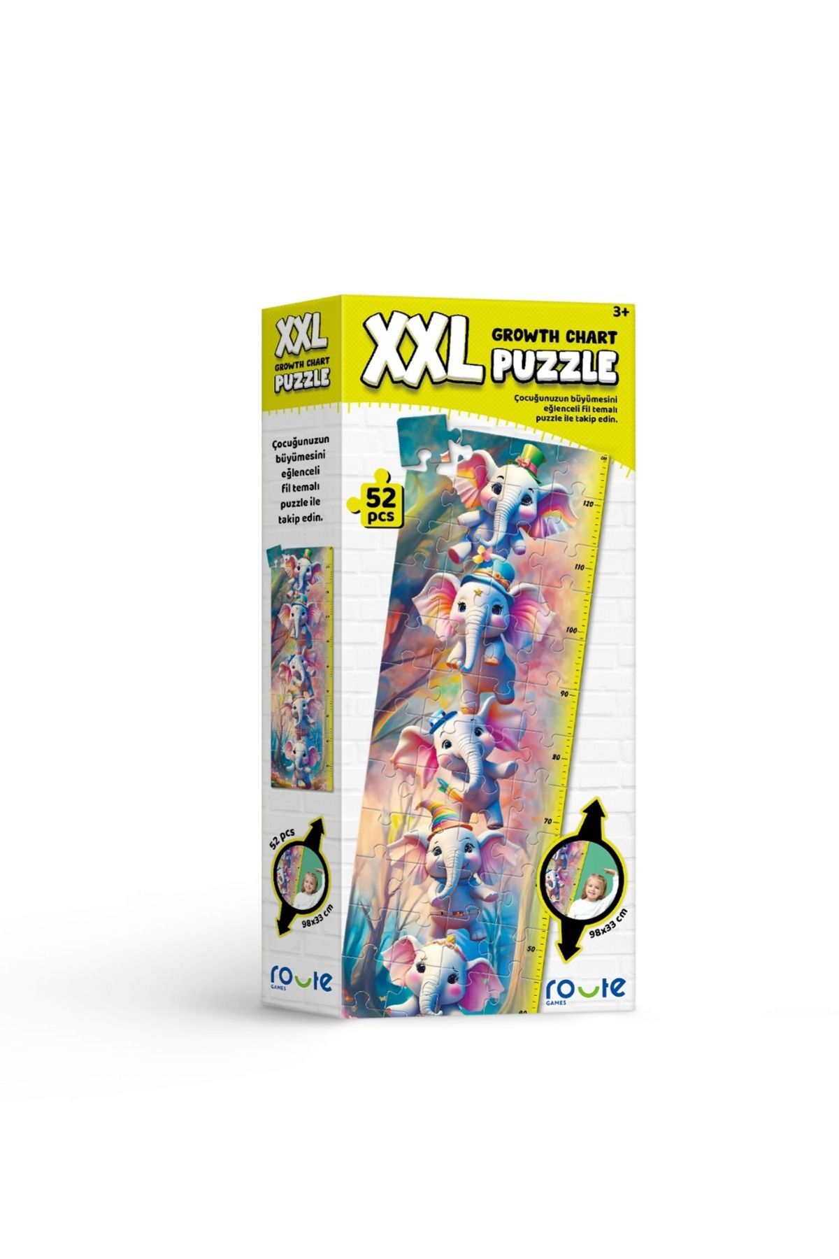 ROUTE XXL Puzzle Eğlenceli Fil 98* 33 CM - Fiyatı, Yorumları