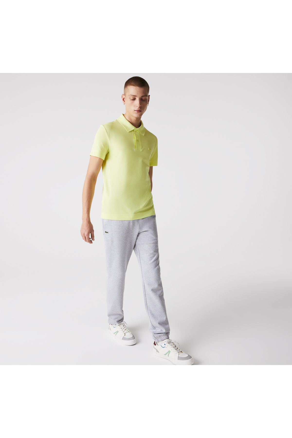 شلوار گرمکن خاکستری مردانه لباس متناسب با ورزشی شش Lacoste