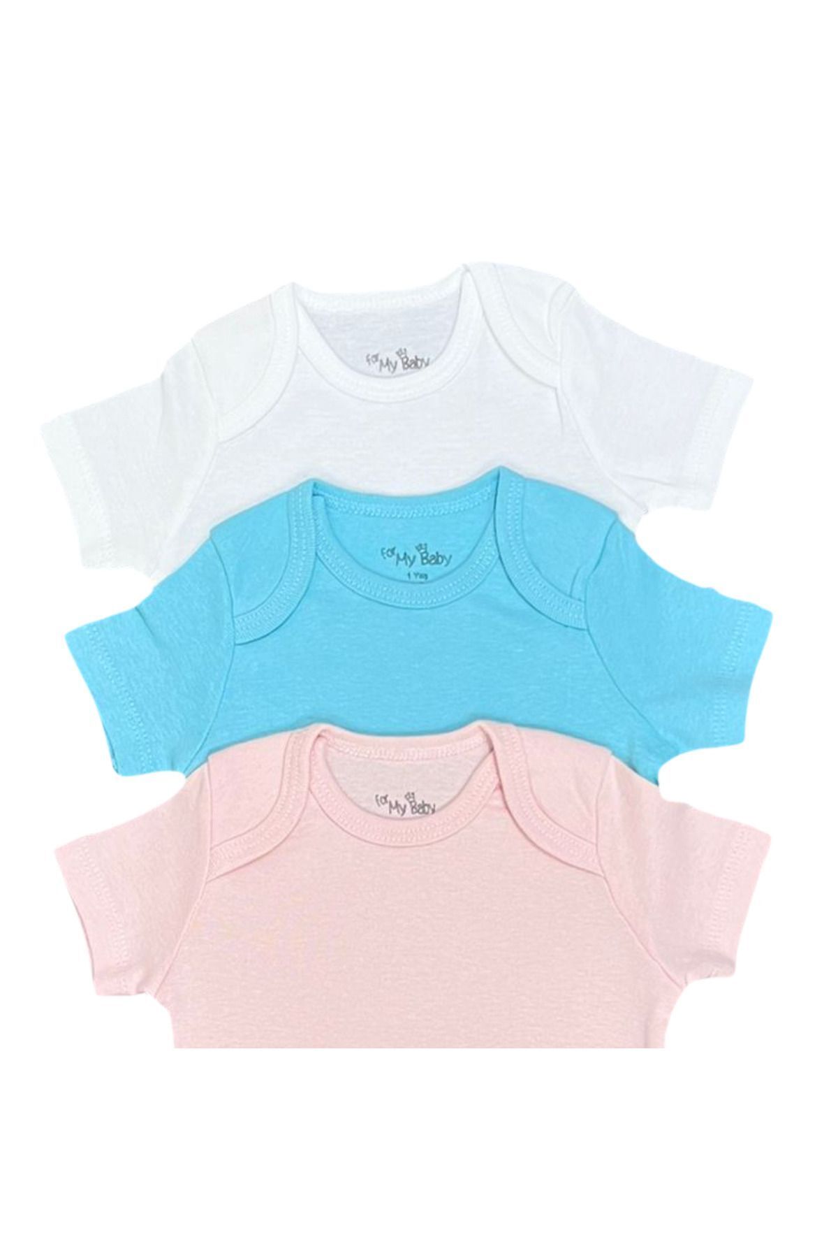 For My Baby-طقم بدلة بأكمام قصيرة مكون من 3 قطع 2